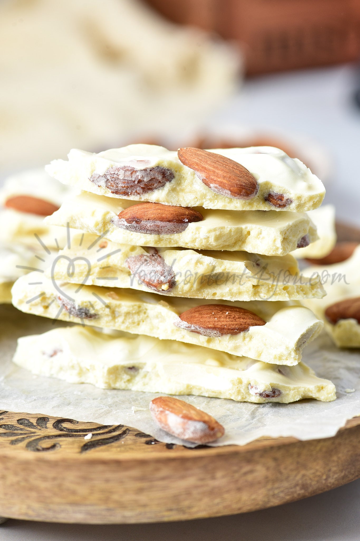 White Chocolate Almond Bark - Set 2 of 5