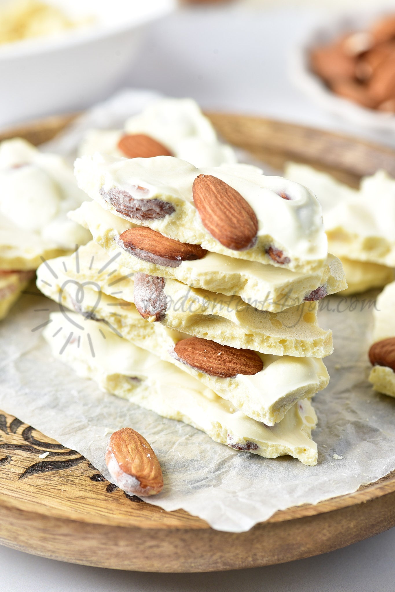 White Chocolate Almond Bark - Set 2 of 5
