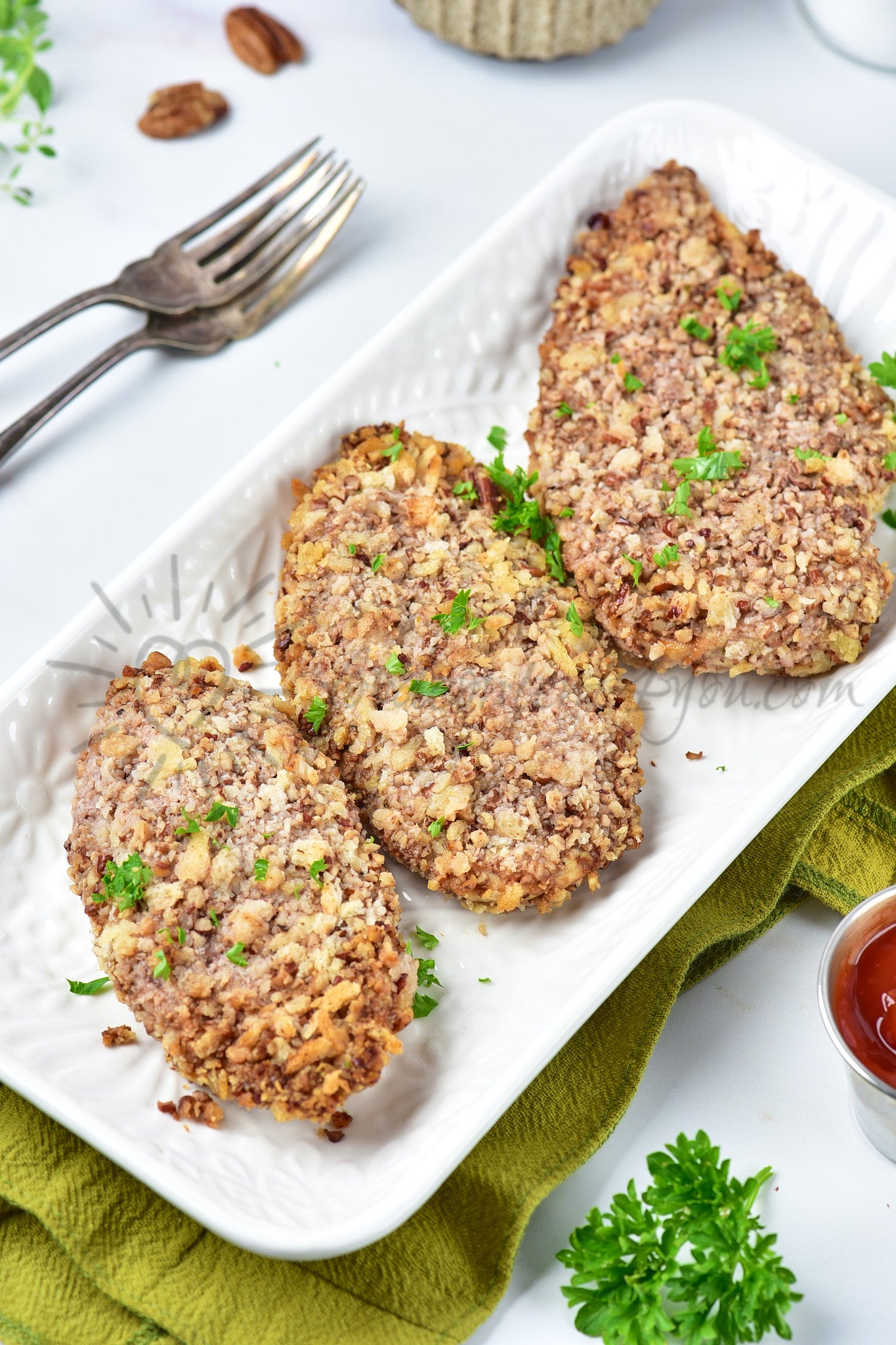 Air Fryer Pecan Crusted Chicken - Set 2 of 5