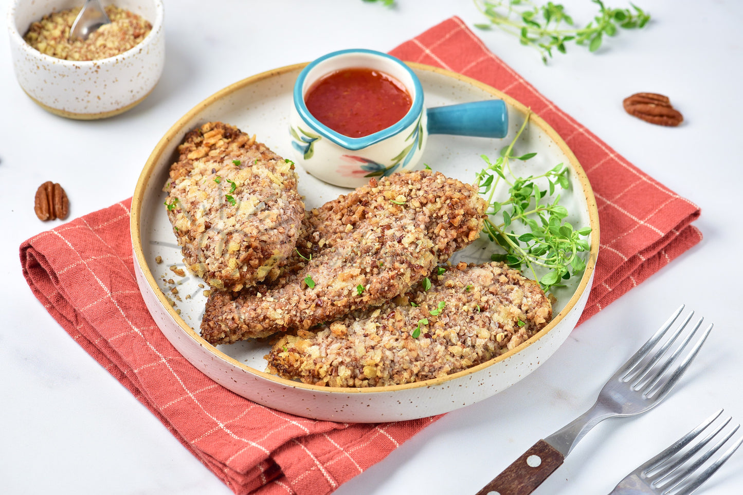 Air Fryer Pecan Crusted Chicken - Set 3 of 5