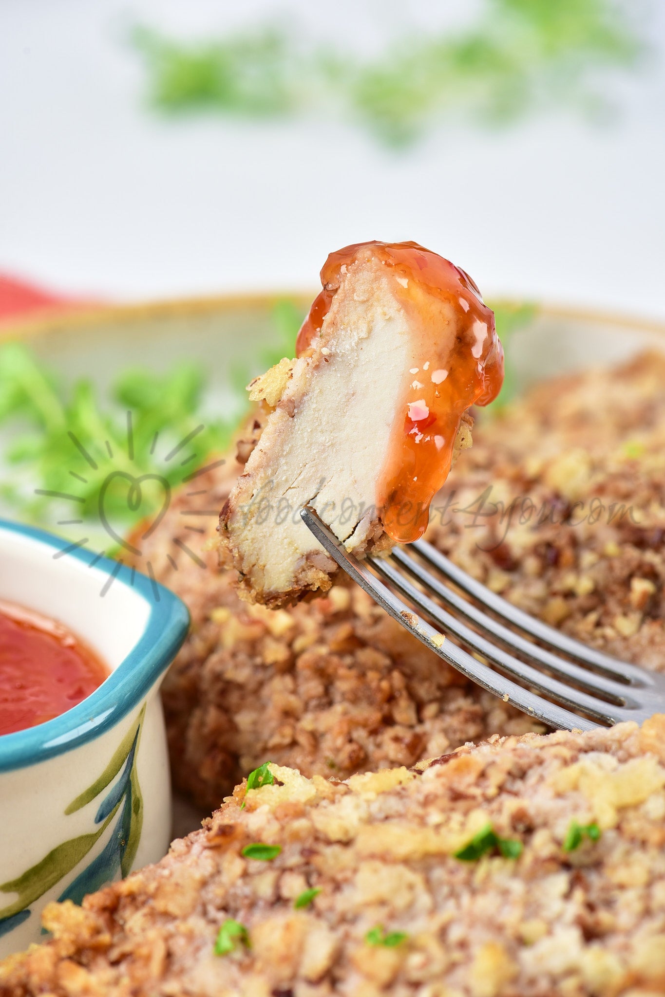 Air Fryer Pecan Crusted Chicken - Set 3 of 5