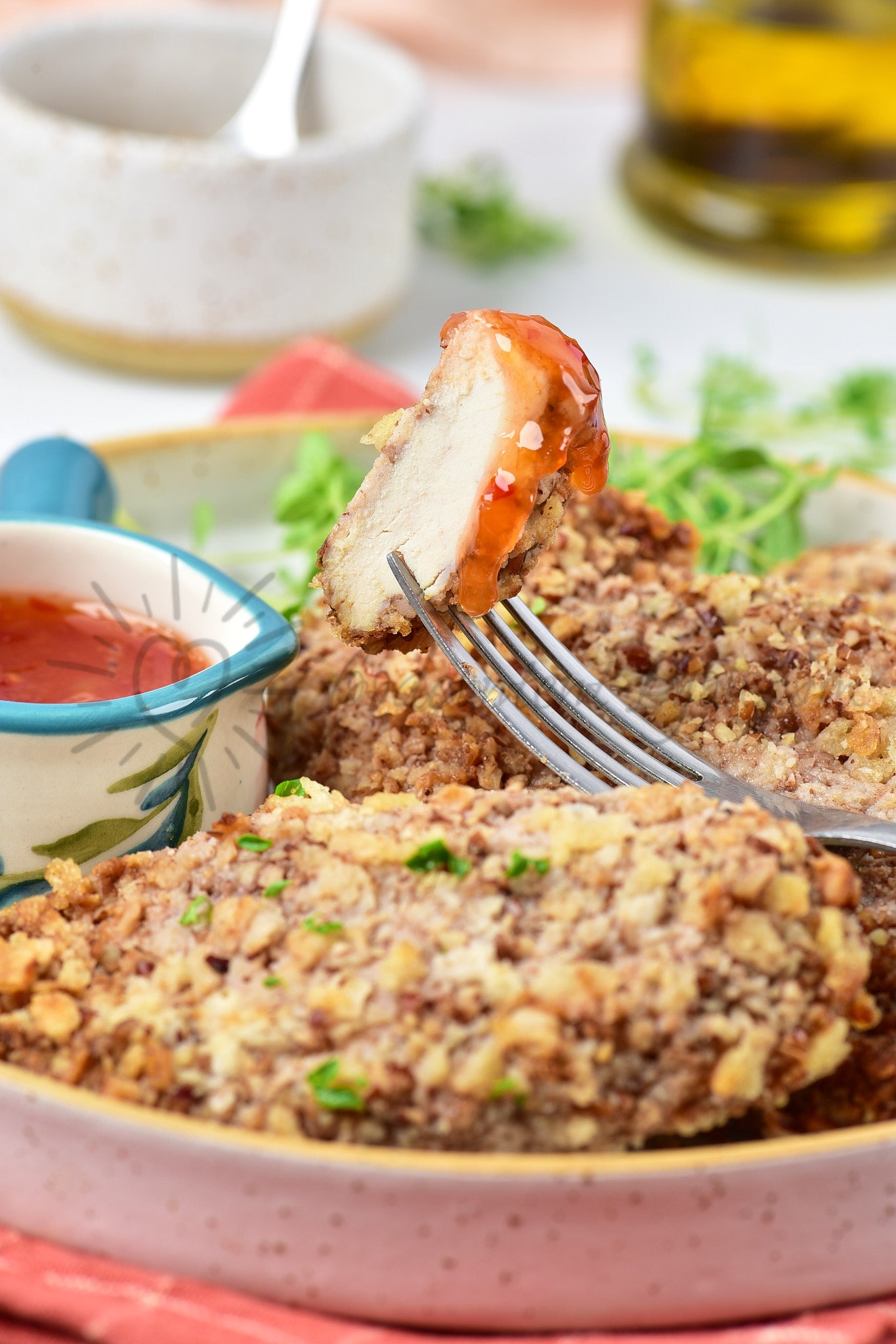 Air Fryer Pecan Crusted Chicken - Set 3 of 5