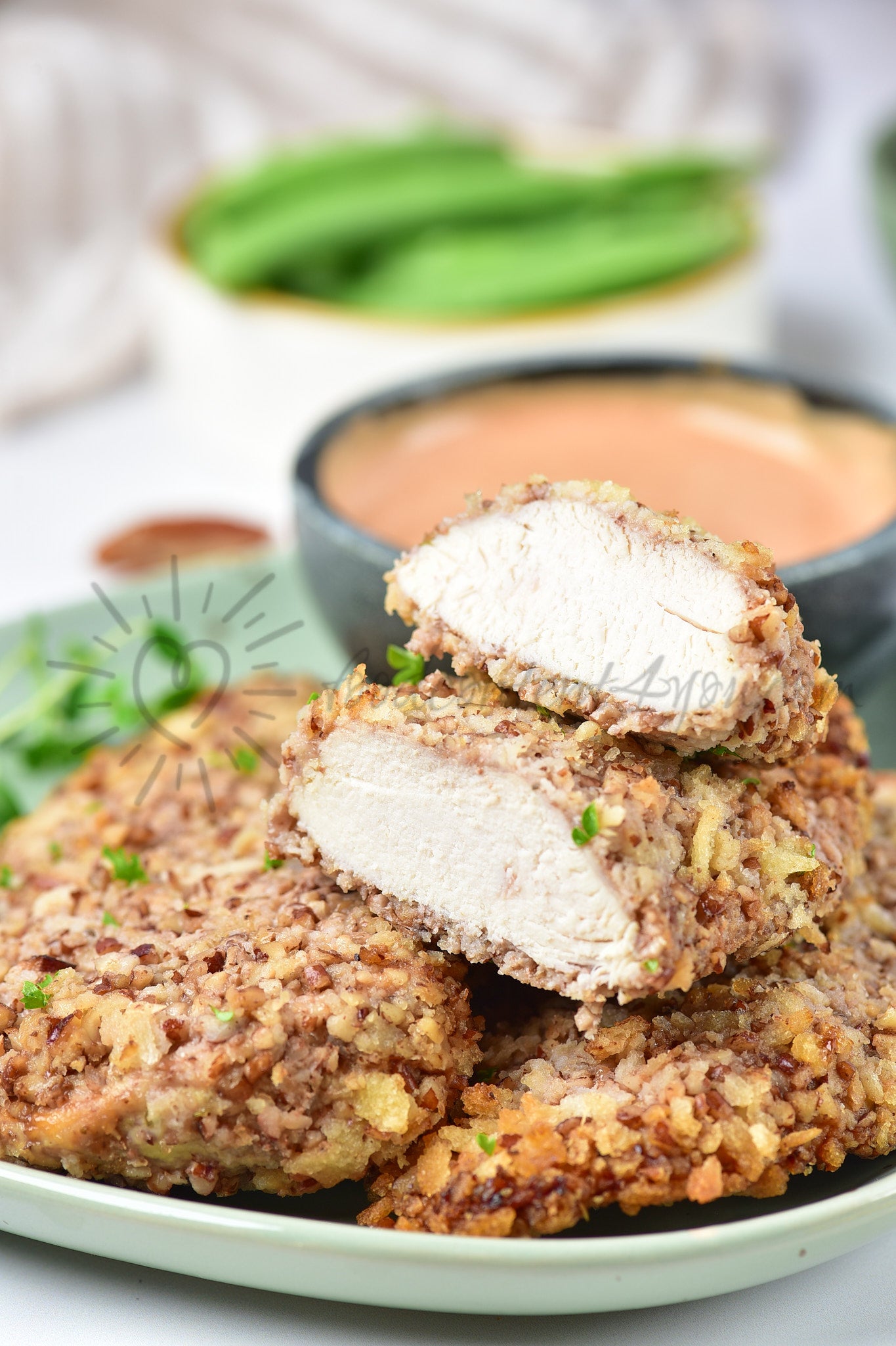 Air Fryer Pecan Crusted Chicken - Set 5 of 5