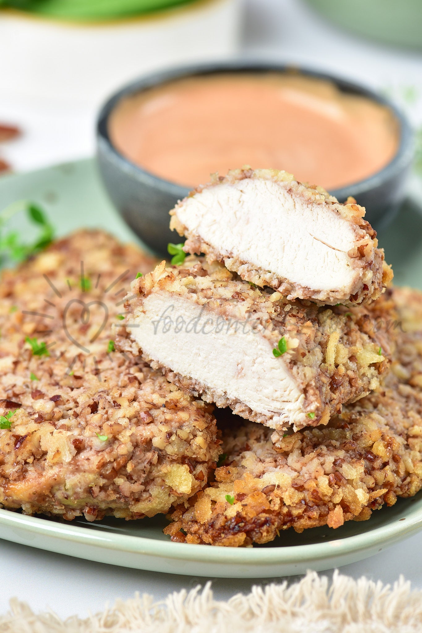 Air Fryer Pecan Crusted Chicken - Set 5 of 5