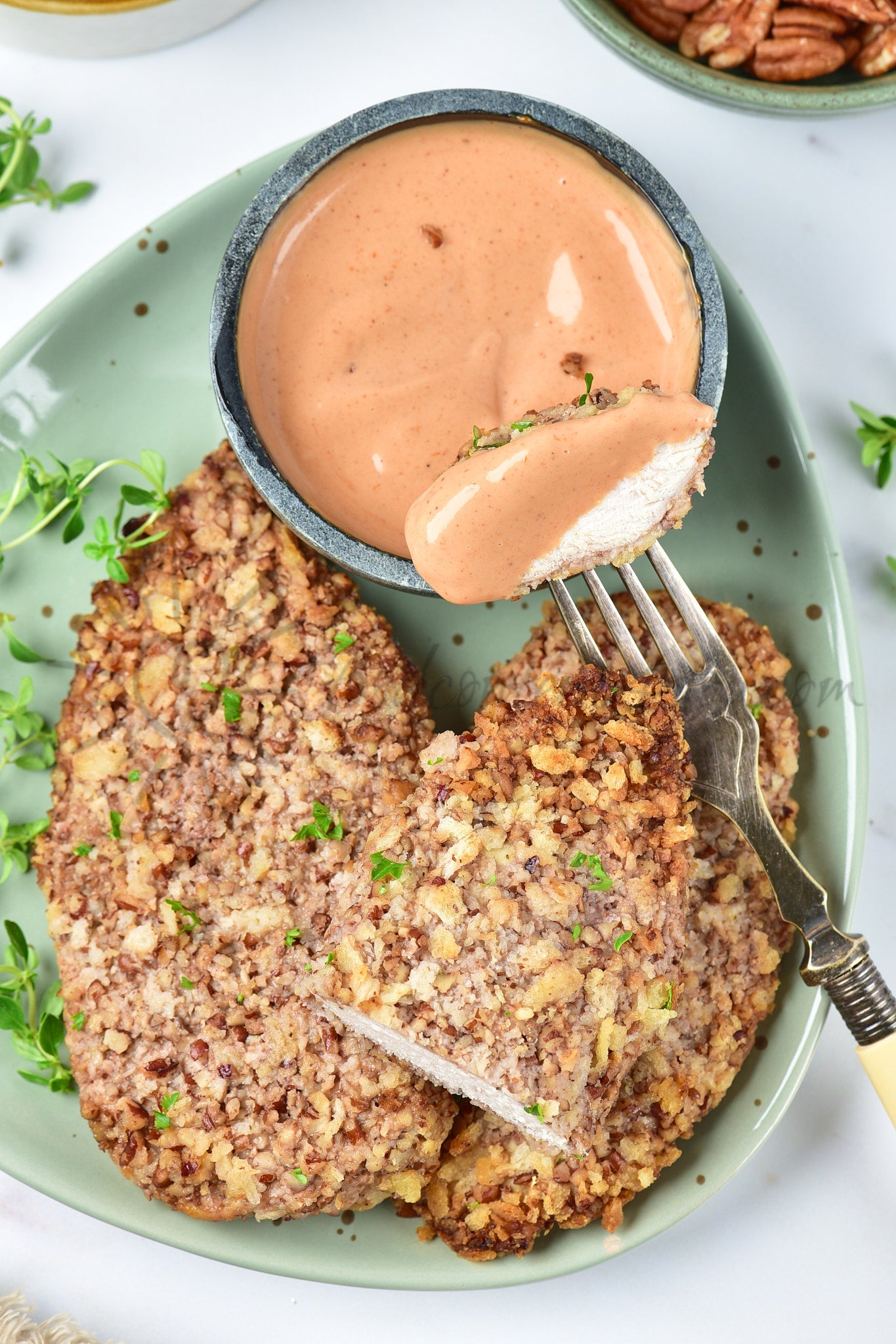 Air Fryer Pecan Crusted Chicken - Set 5 of 5