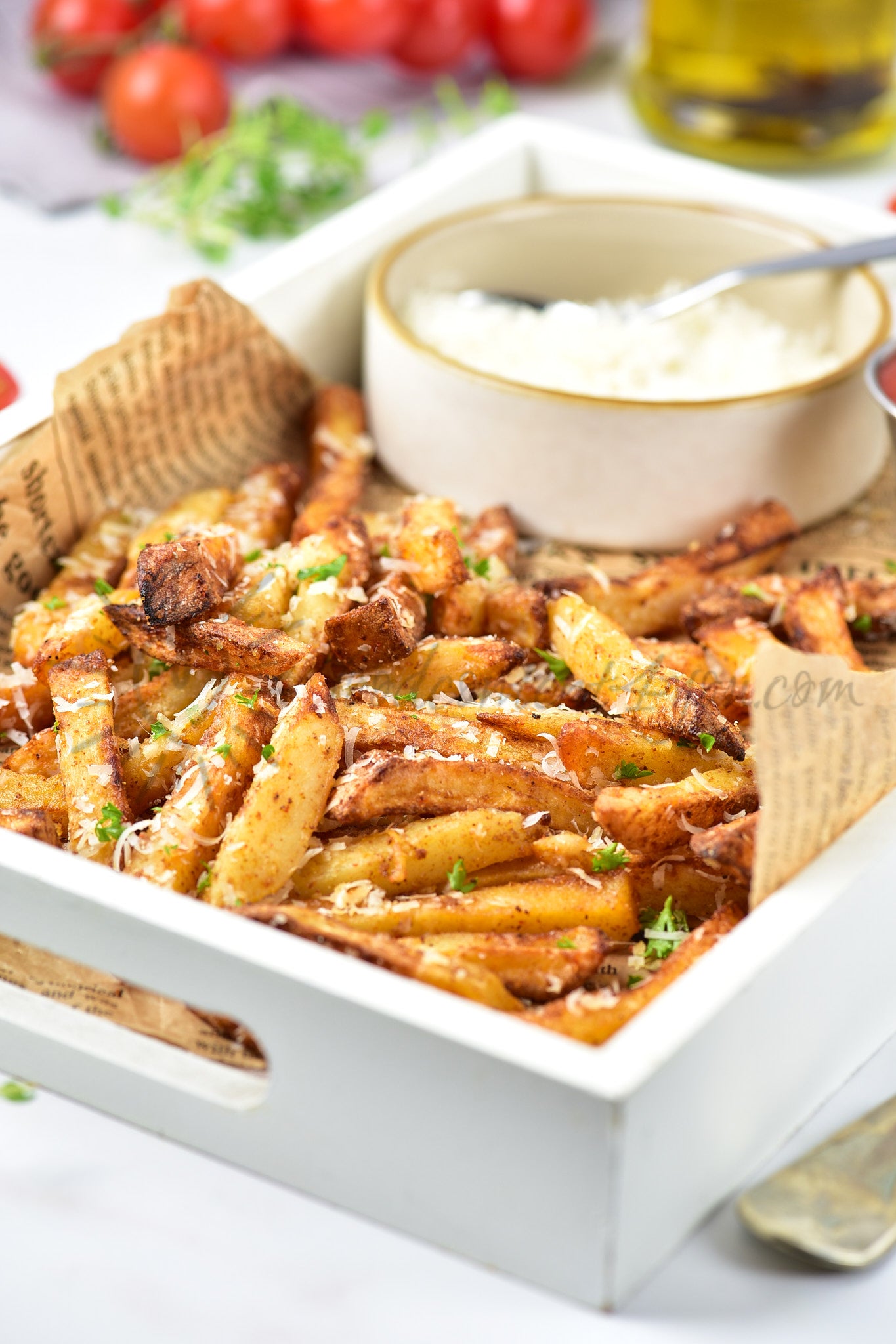 Air Fryer Parmesan Fries - Set 4 of 5