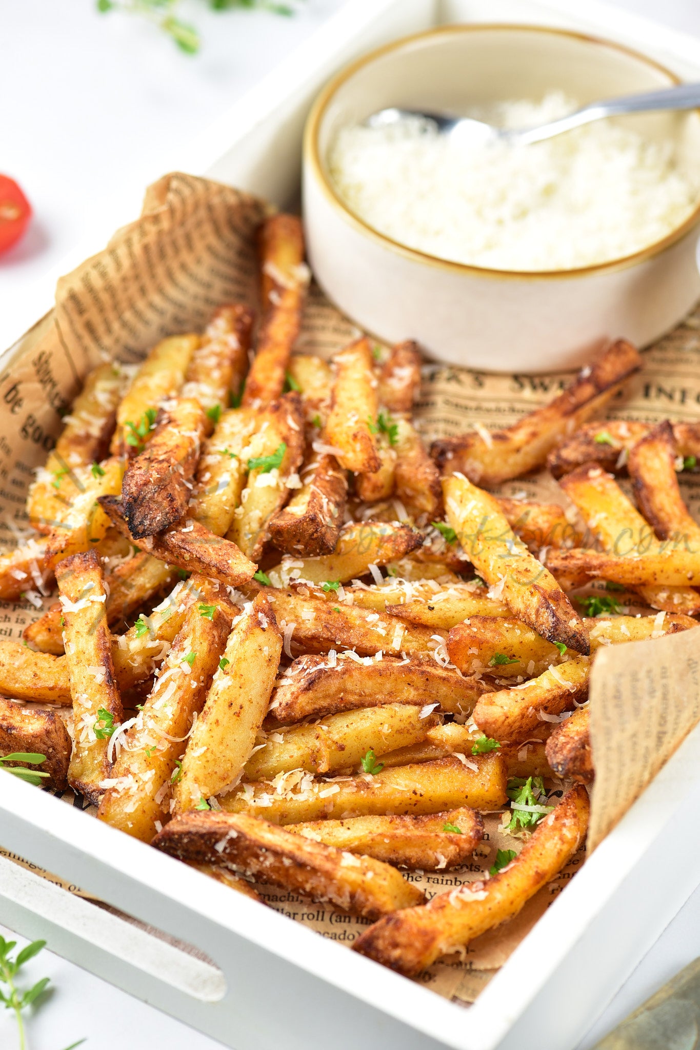 Air Fryer Parmesan Fries - Set 4 of 5