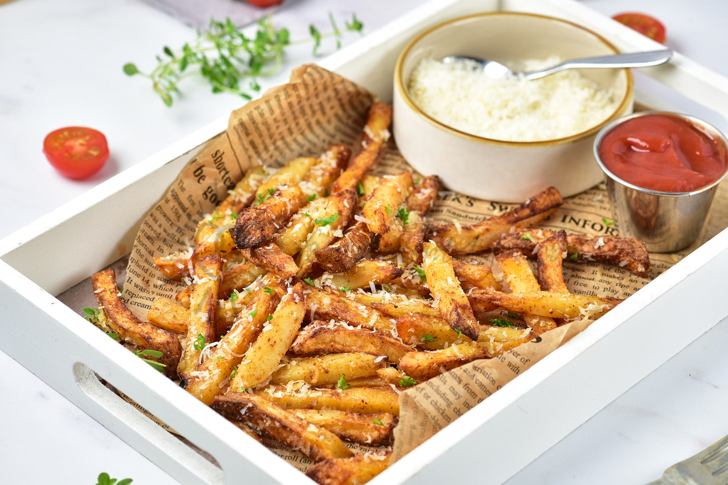 Air Fryer Parmesan Fries - Set 4 of 5