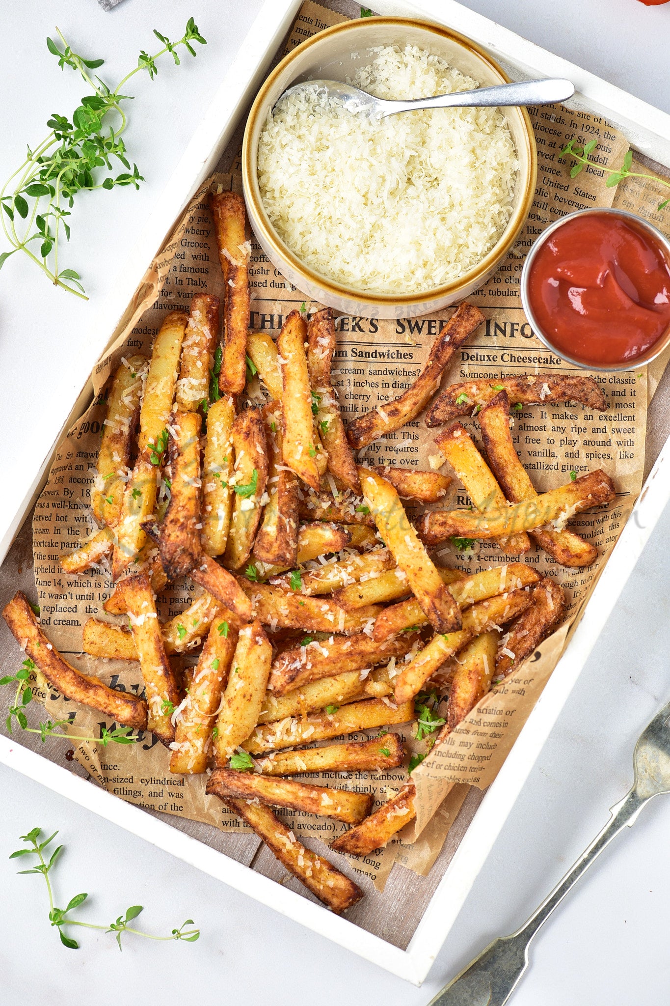 Air Fryer Parmesan Fries - Set 4 of 5