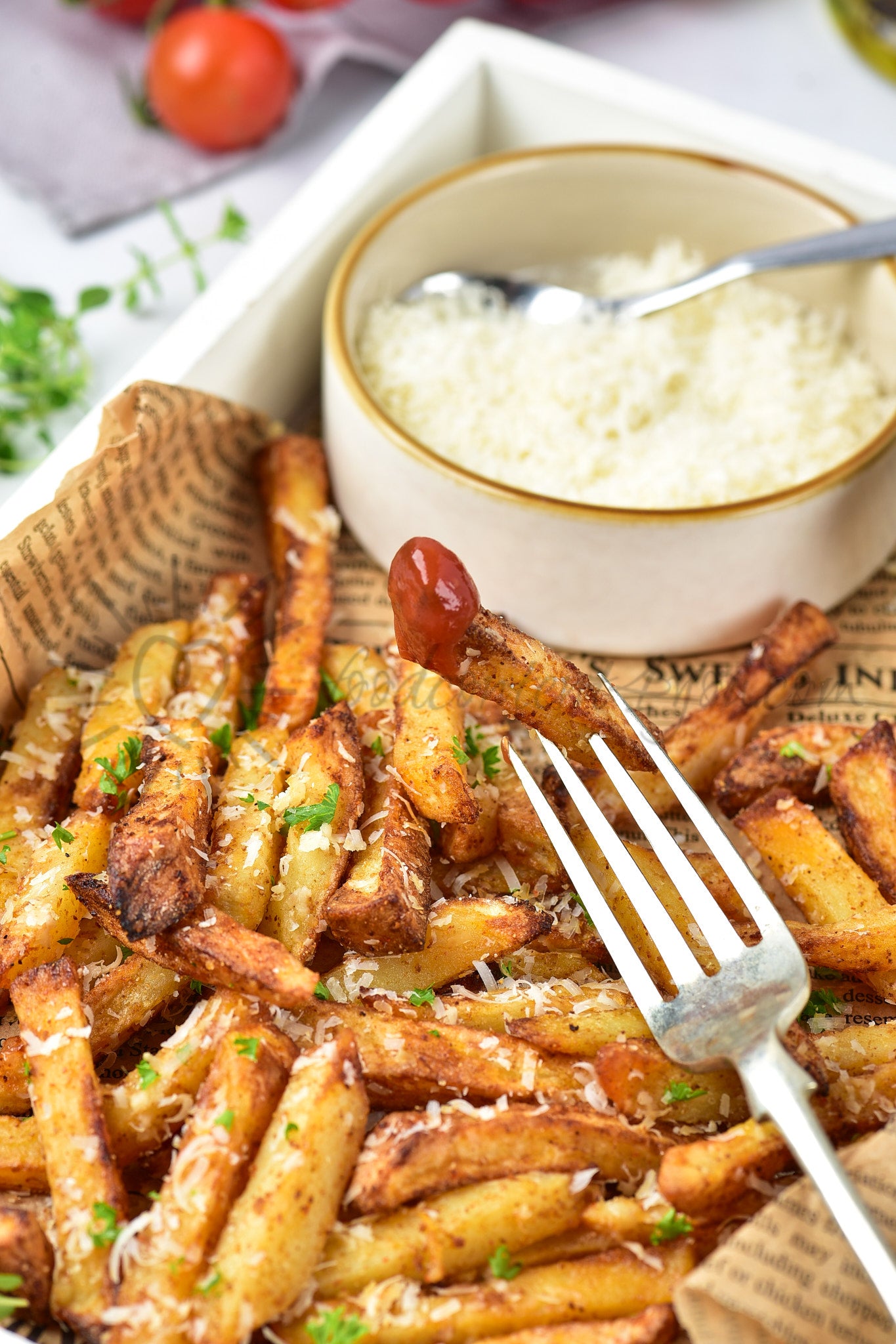 Air Fryer Parmesan Fries - Set 4 of 5
