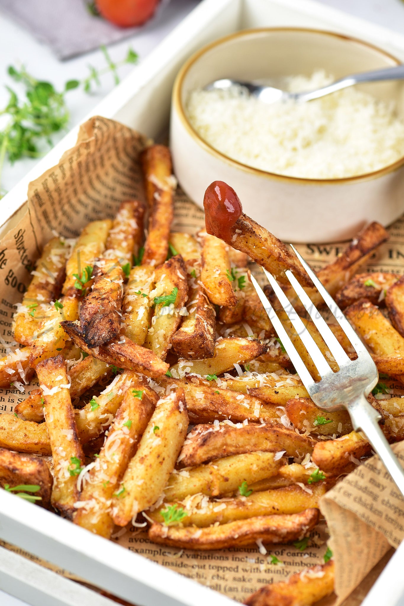 Air Fryer Parmesan Fries - Set 4 of 5