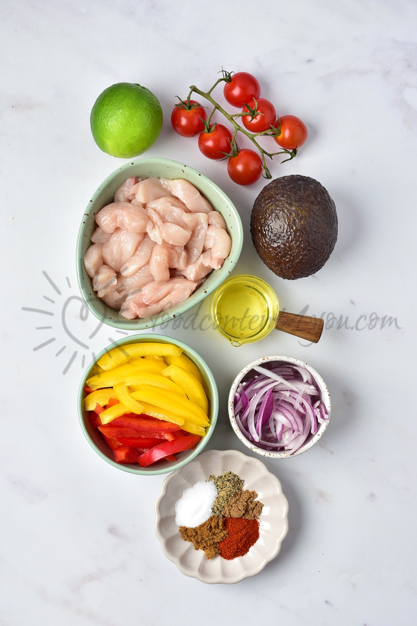 Chicken Fajita Salad - Set 4 of 5