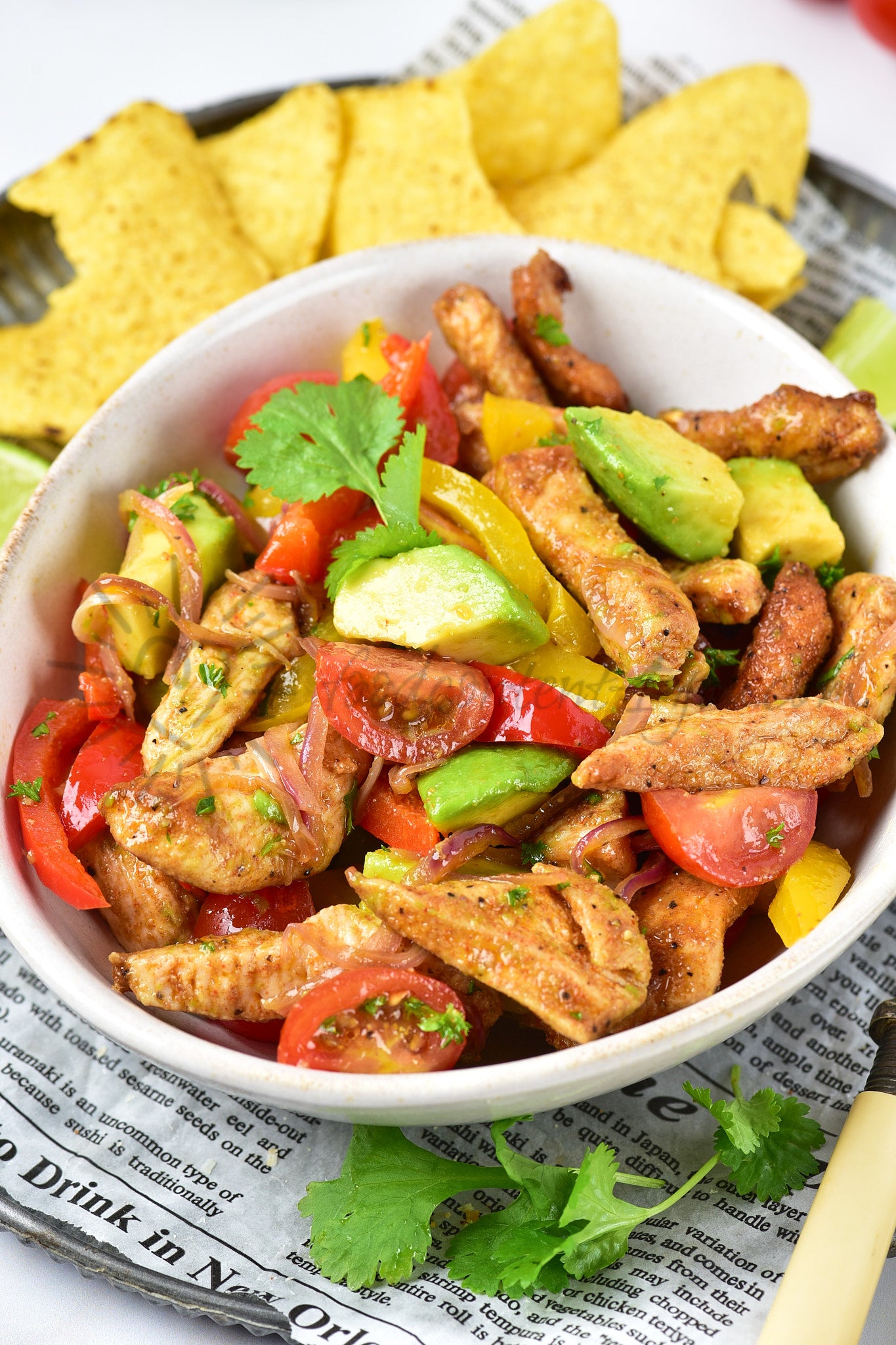Chicken Fajita Salad - Set 4 of 5