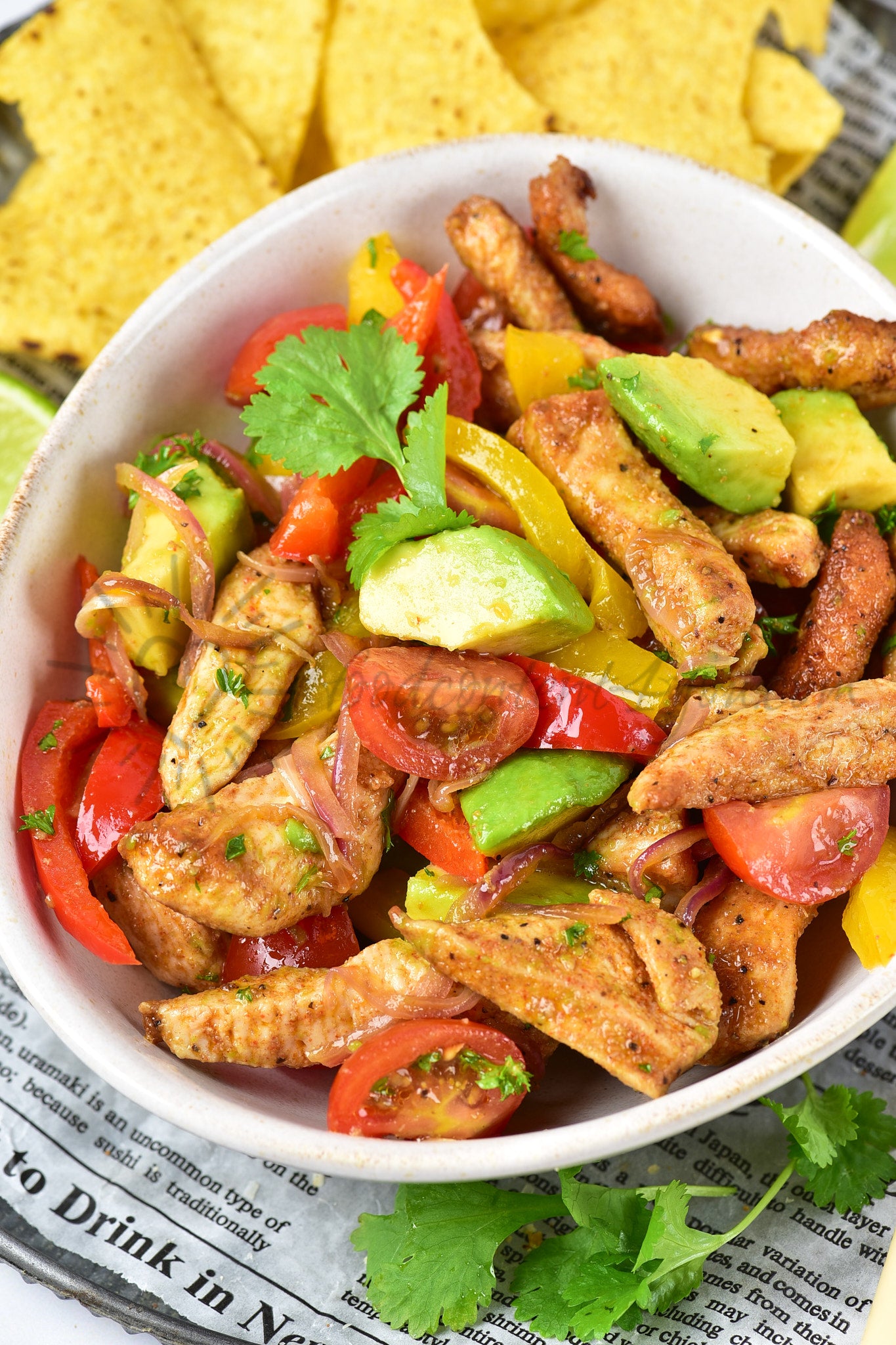 Chicken Fajita Salad - Set 4 of 5