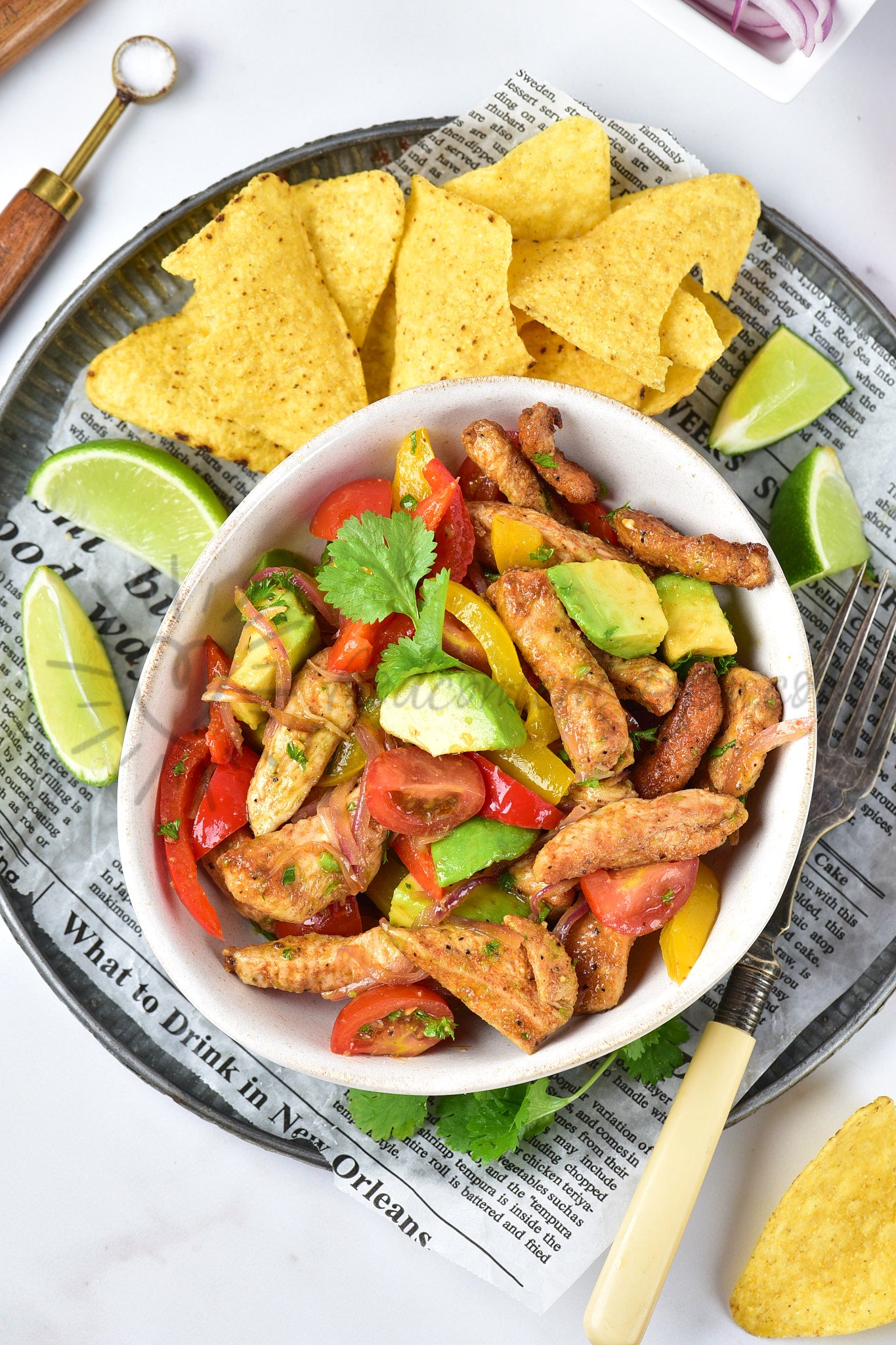 Chicken Fajita Salad - Set 4 of 5