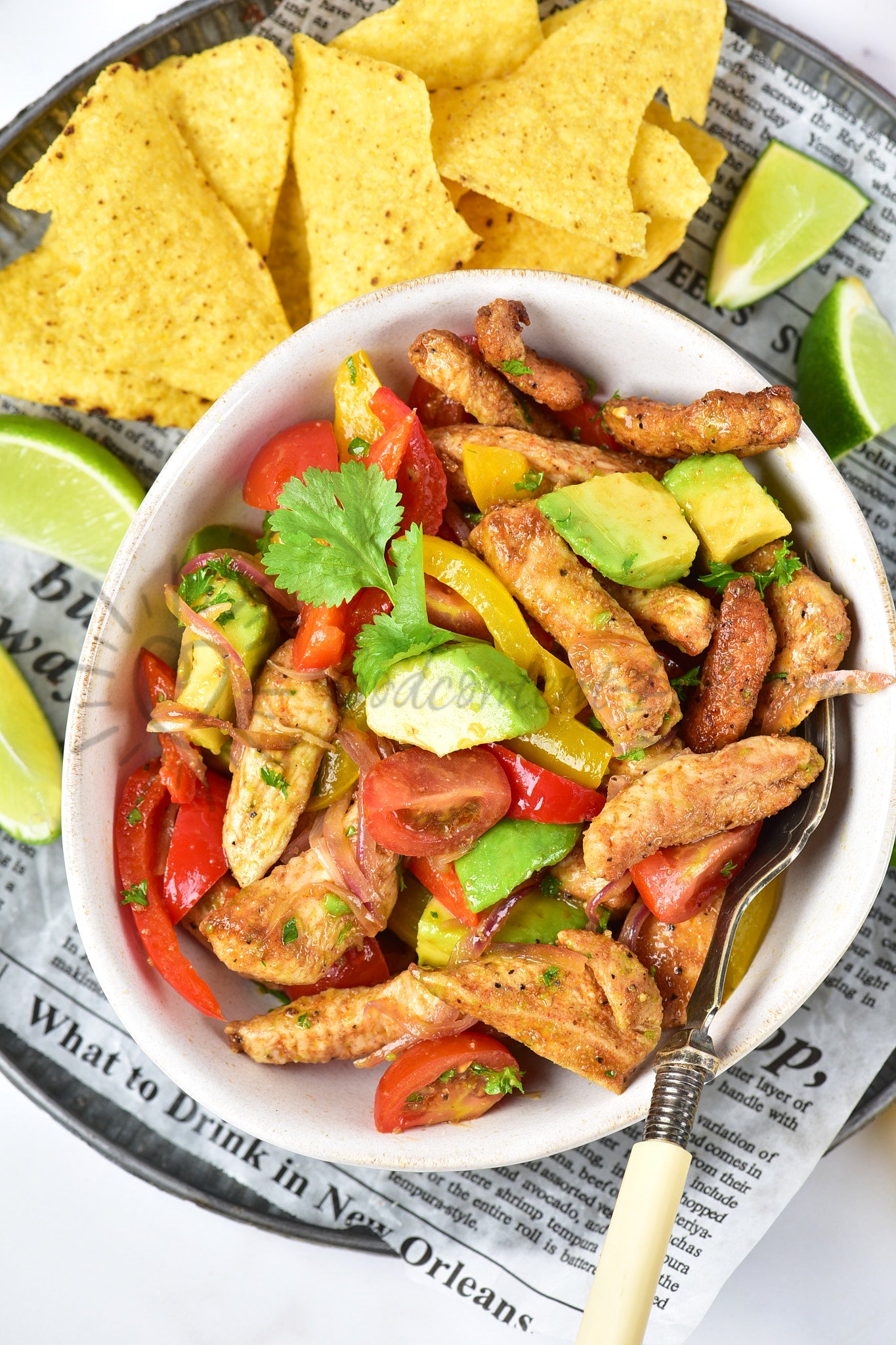 Chicken Fajita Salad - Set 4 of 5