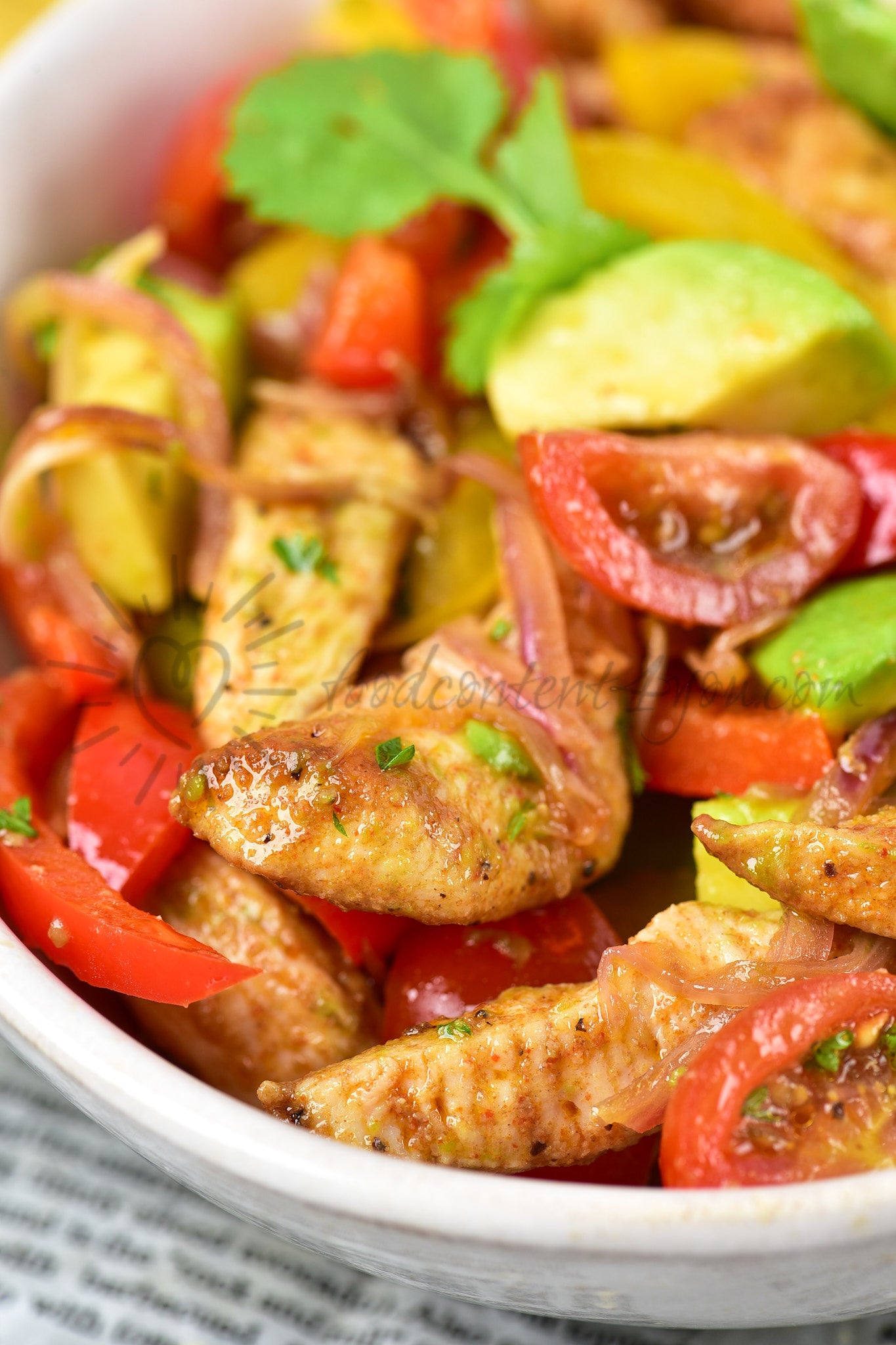 Chicken Fajita Salad - Set 4 of 5