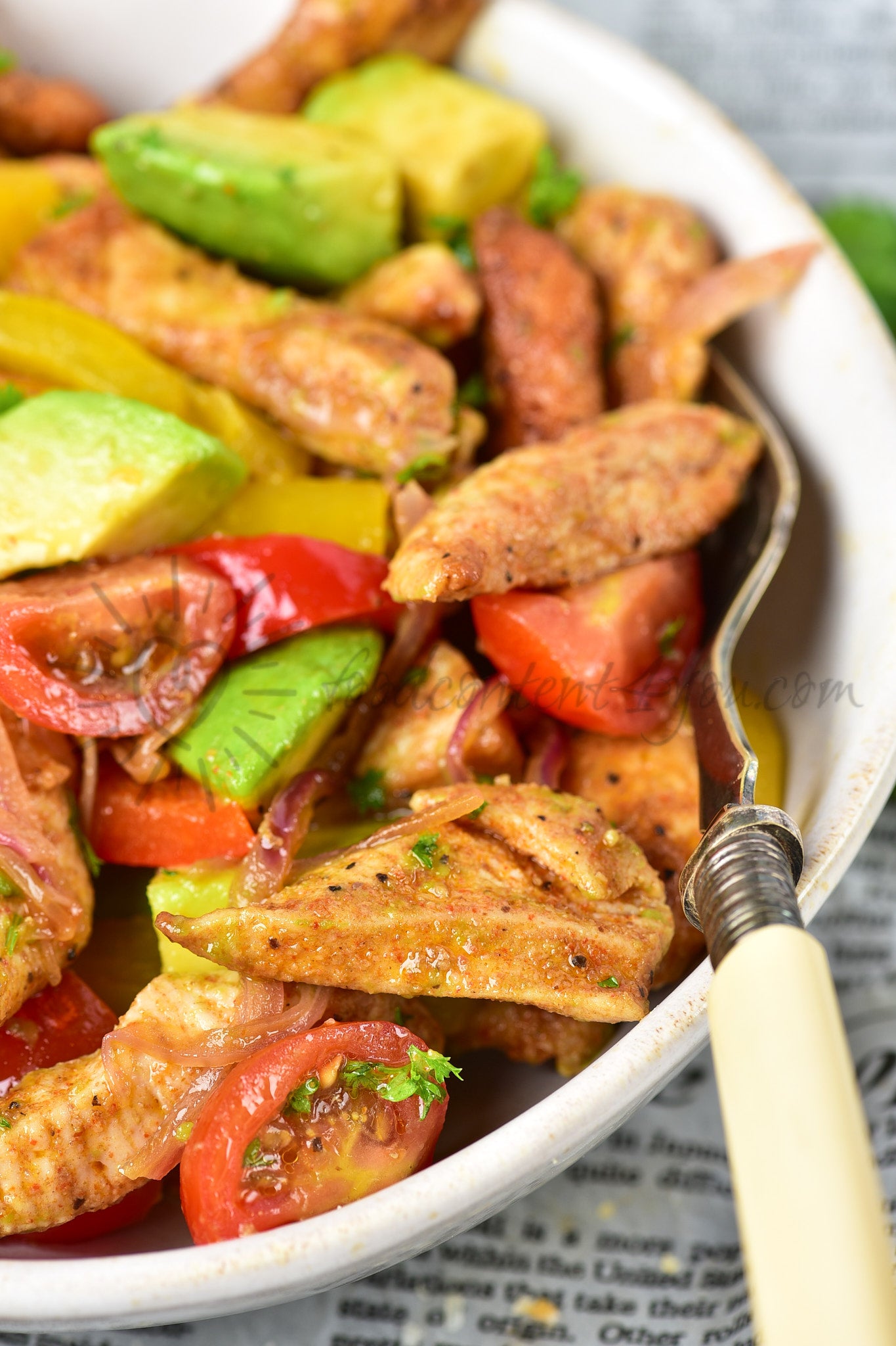 Chicken Fajita Salad - Set 4 of 5