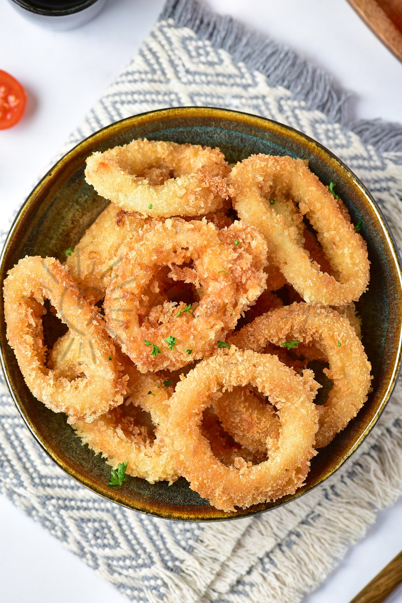 Crispy Fried Calamari Rings - Set 4 of 5