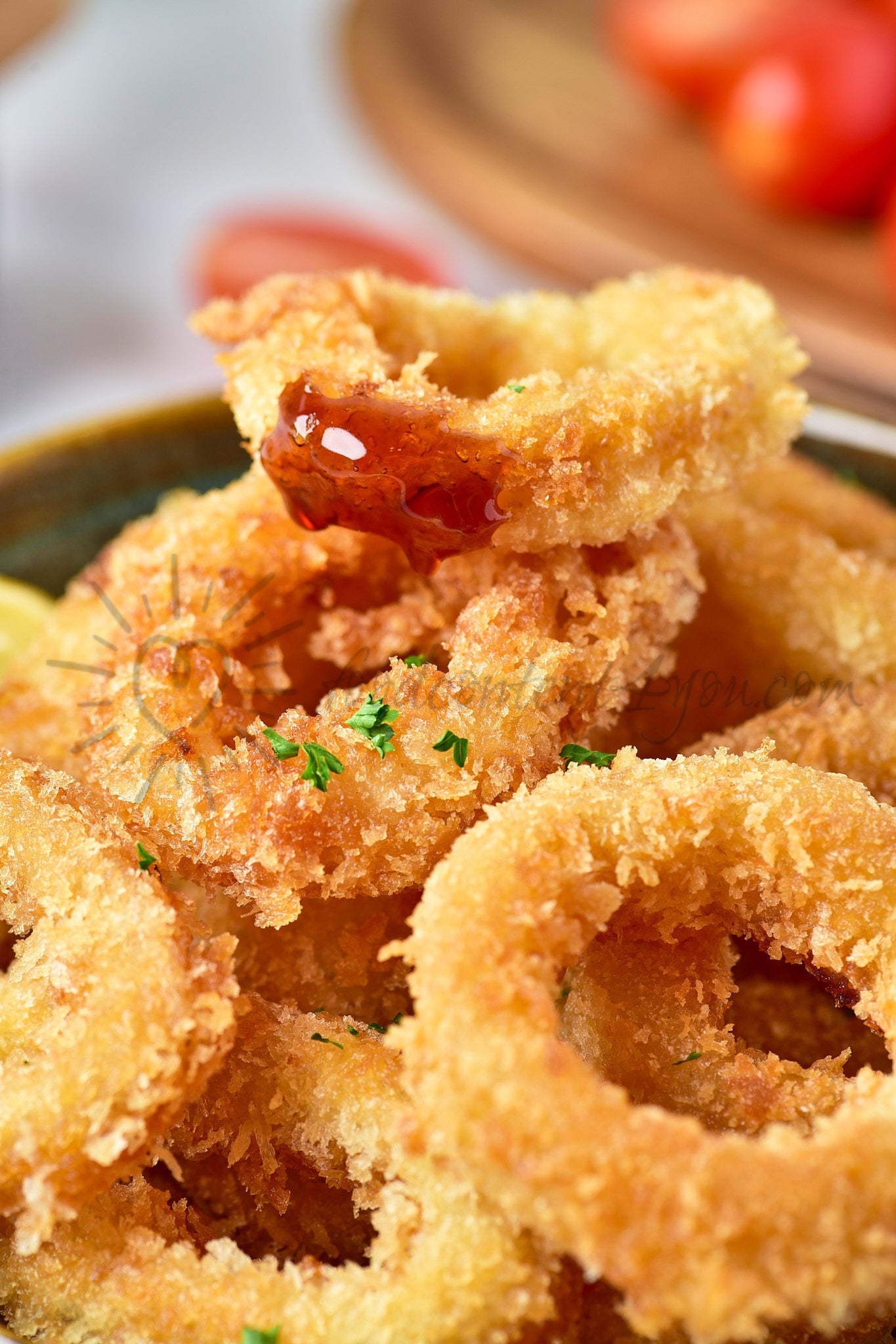Crispy Fried Calamari Rings - Set 4 of 5