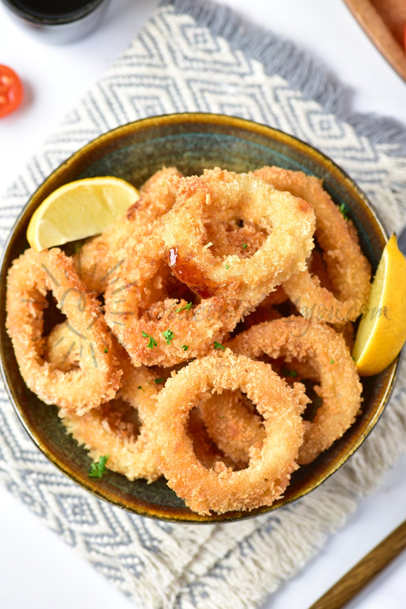 Crispy Fried Calamari Rings - Set 4 of 5
