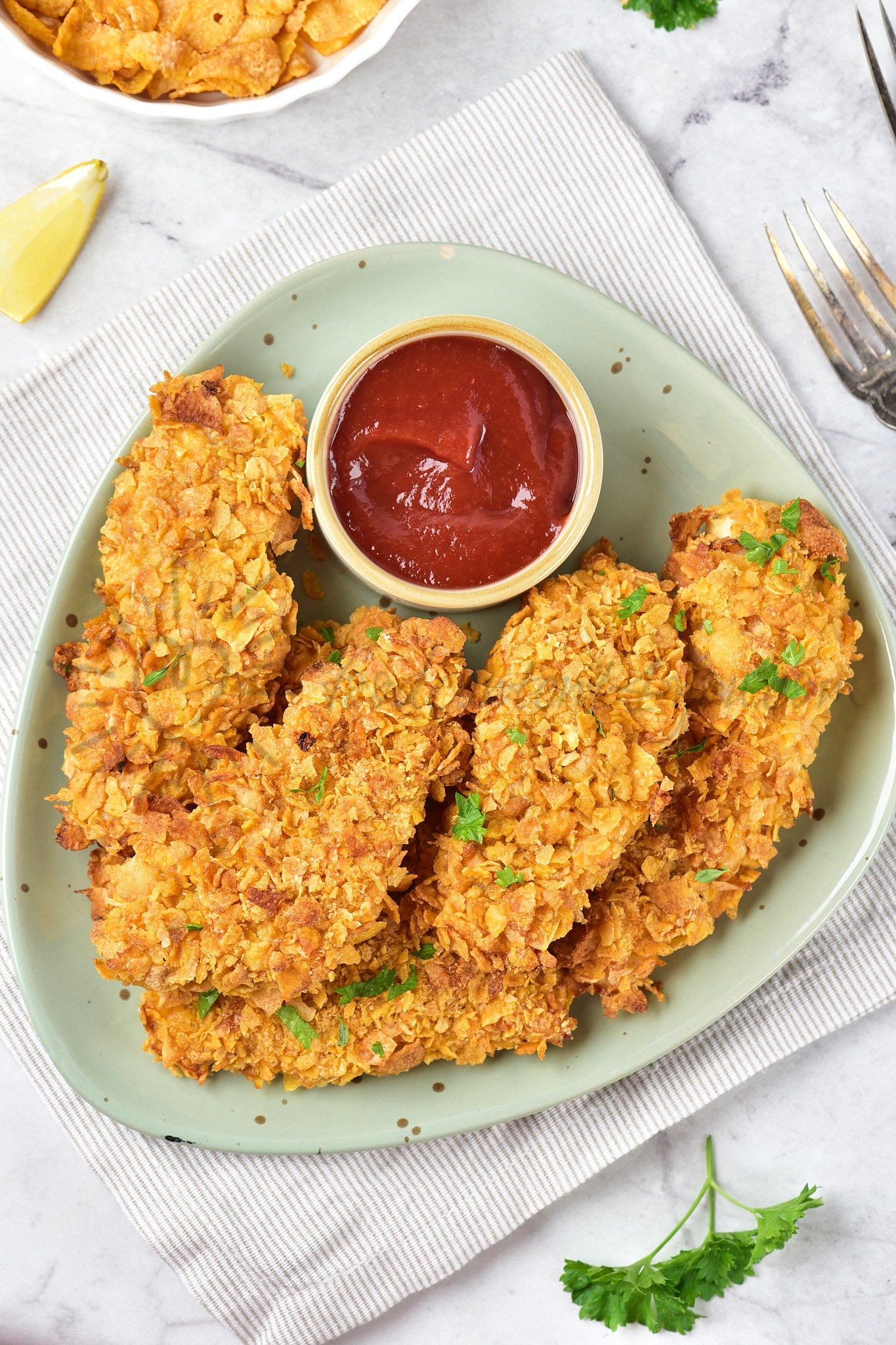 Cornflake Chicken - Set 4 of 5