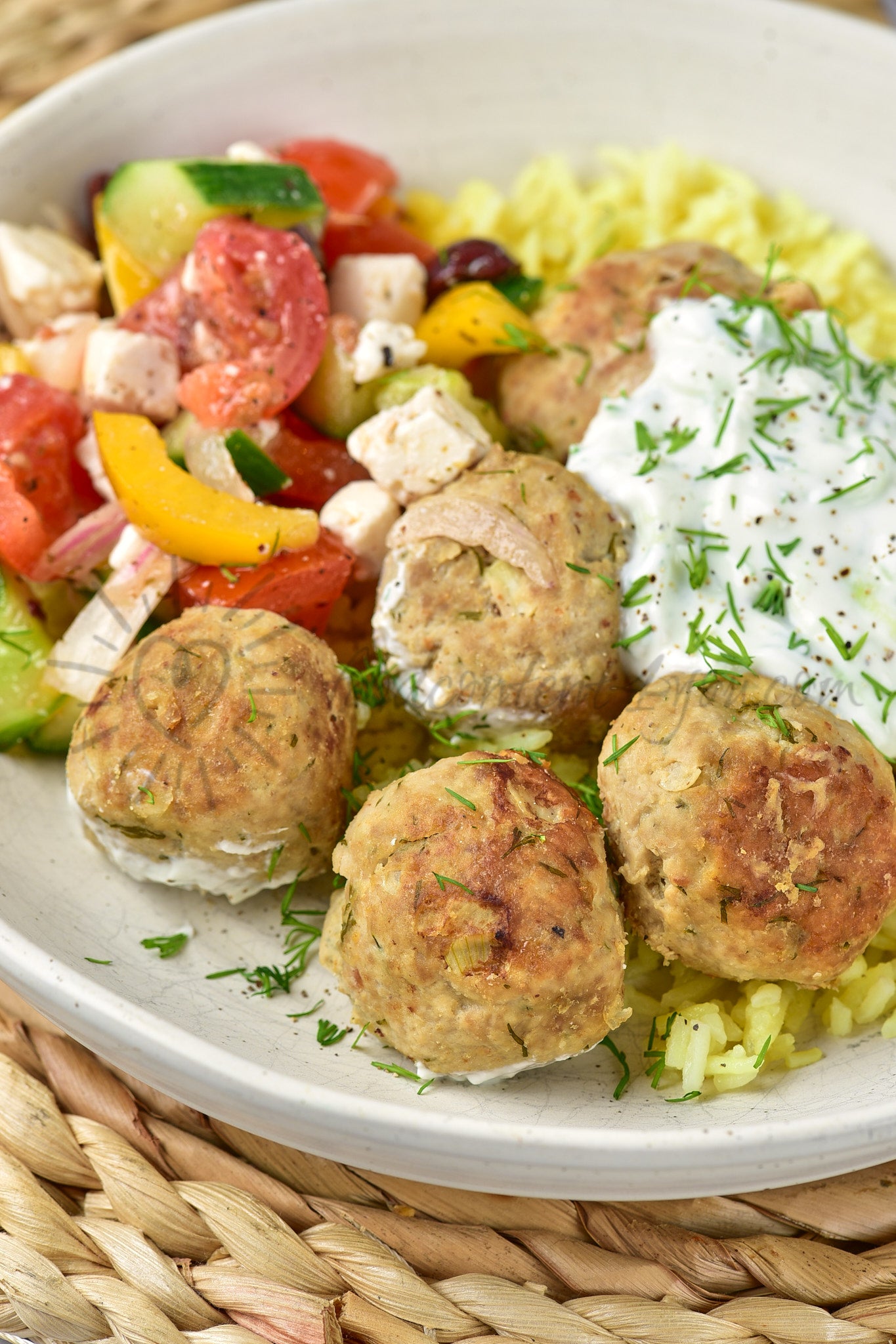 Greek Turkey Meatballs - Set 4 of 5