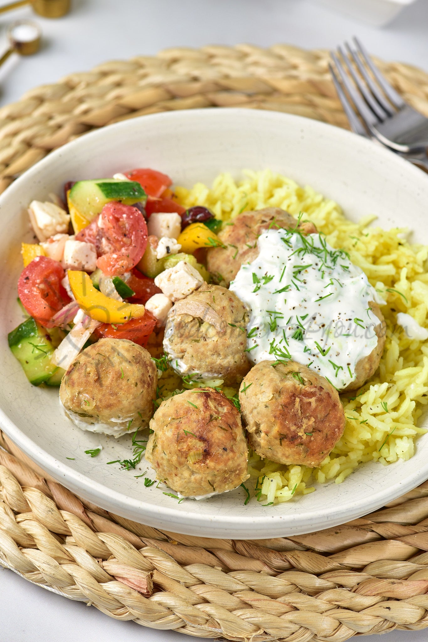 Greek Turkey Meatballs - Set 4 of 5