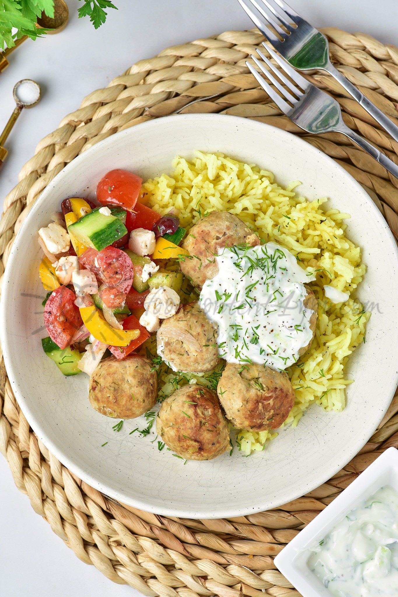 Greek Turkey Meatballs - Set 4 of 5