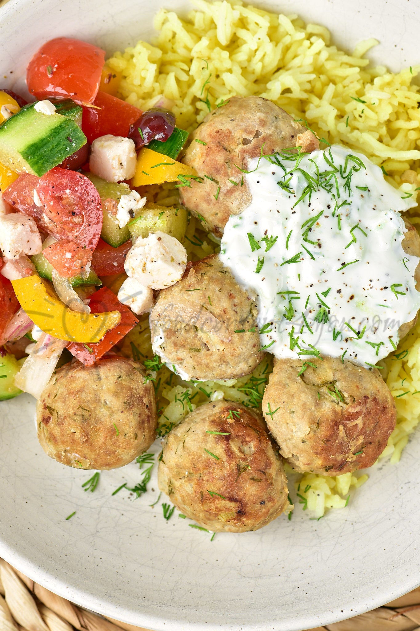Greek Turkey Meatballs - Set 4 of 5
