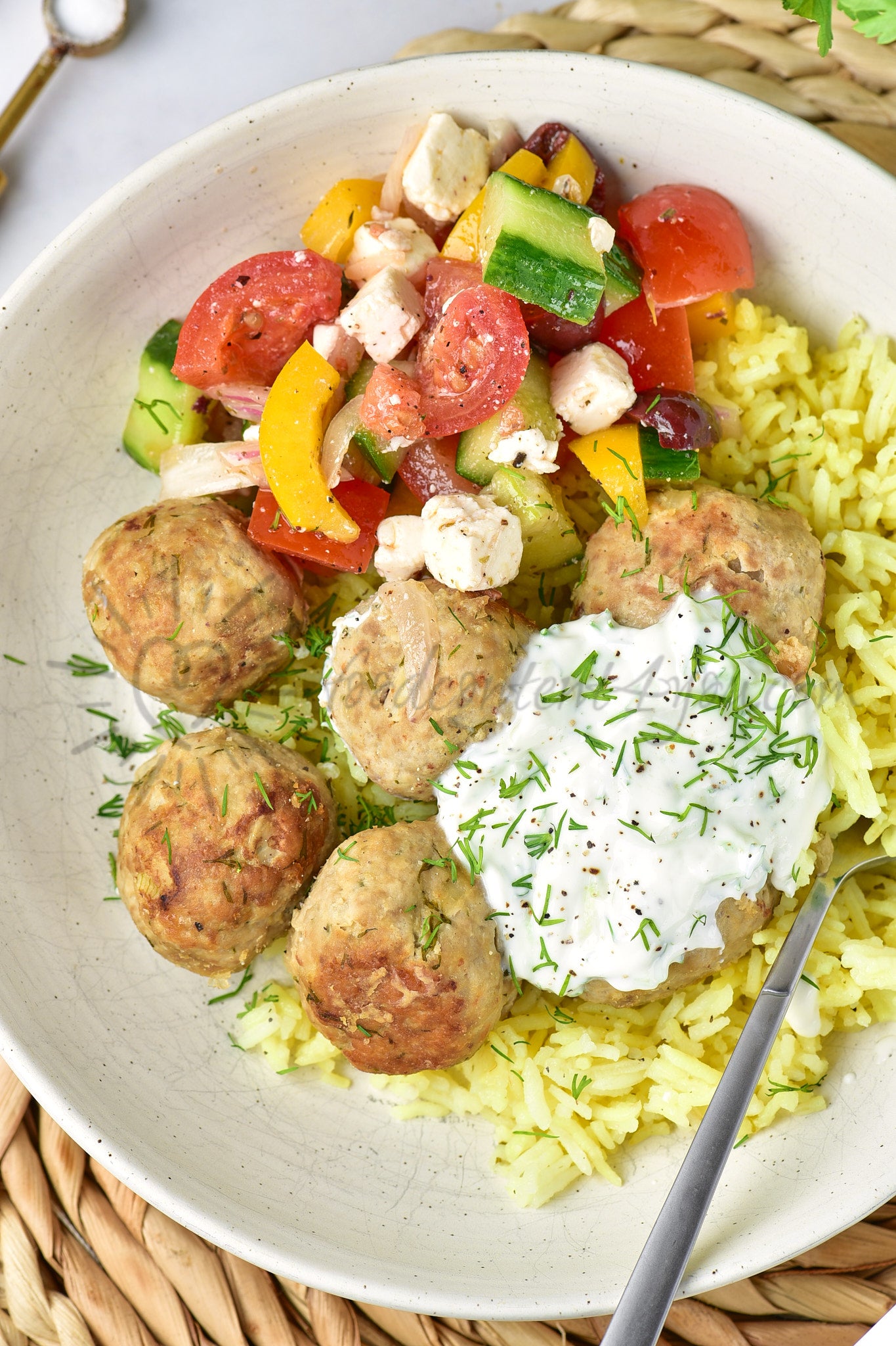 Greek Turkey Meatballs - Set 4 of 5