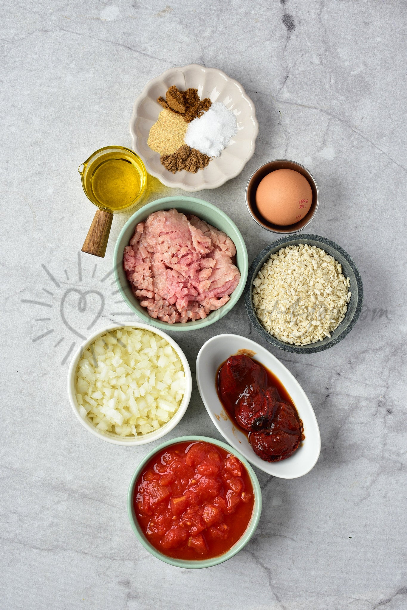 Mexican Meatballs (oven baked)- Set 5 of 5