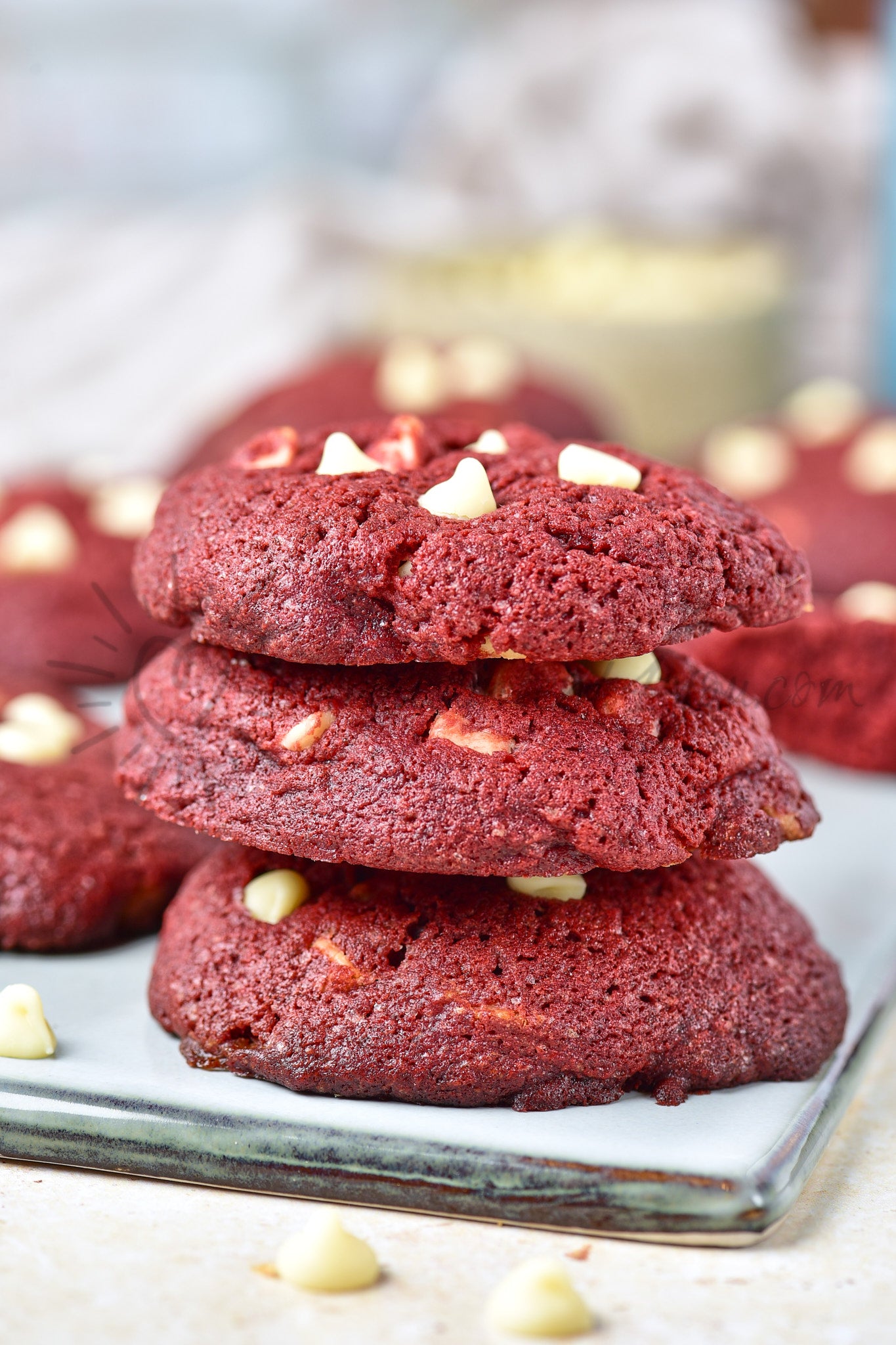 Red Velvet White Chocolate Cookies - Set 1 of 5