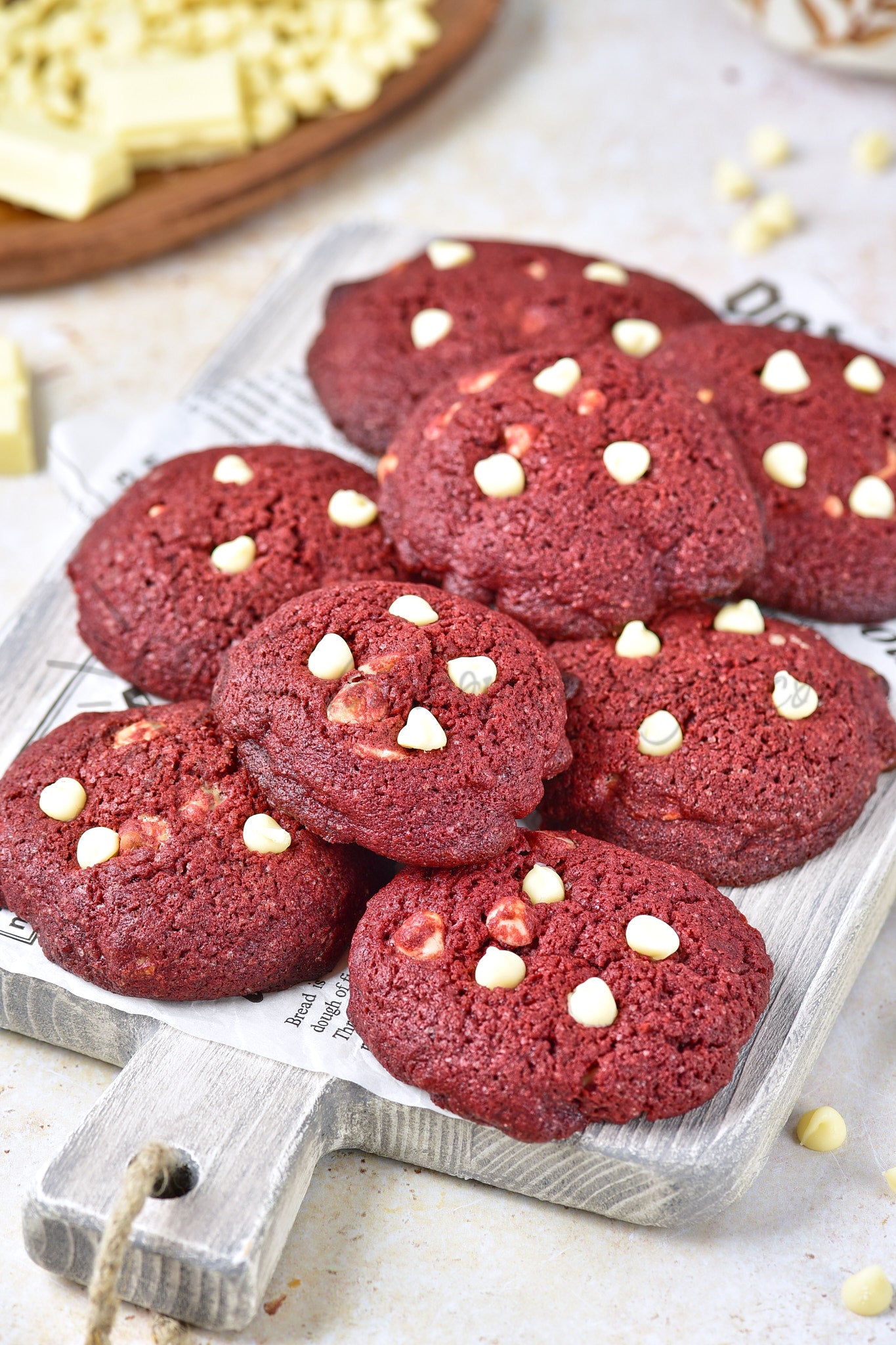 Red Velvet White Chocolate Cookies - Set 5 of 5