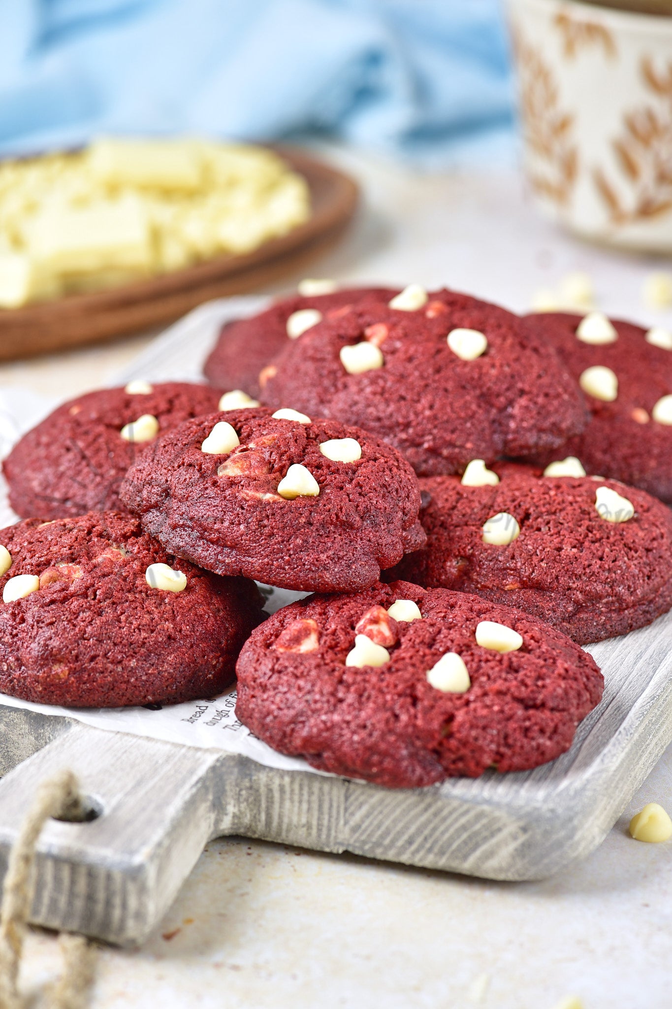 Red Velvet White Chocolate Cookies - Set 5 of 5