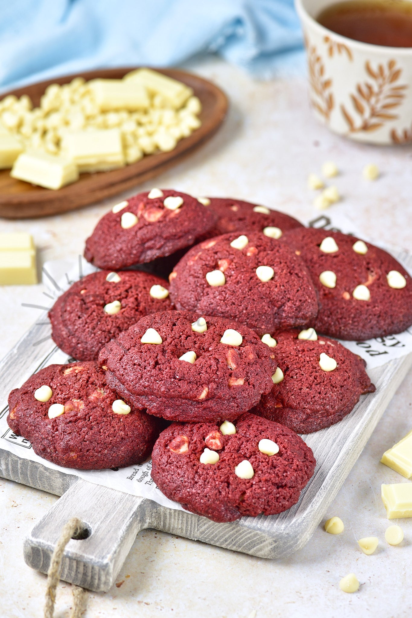 Red Velvet White Chocolate Cookies - Set 5 of 5