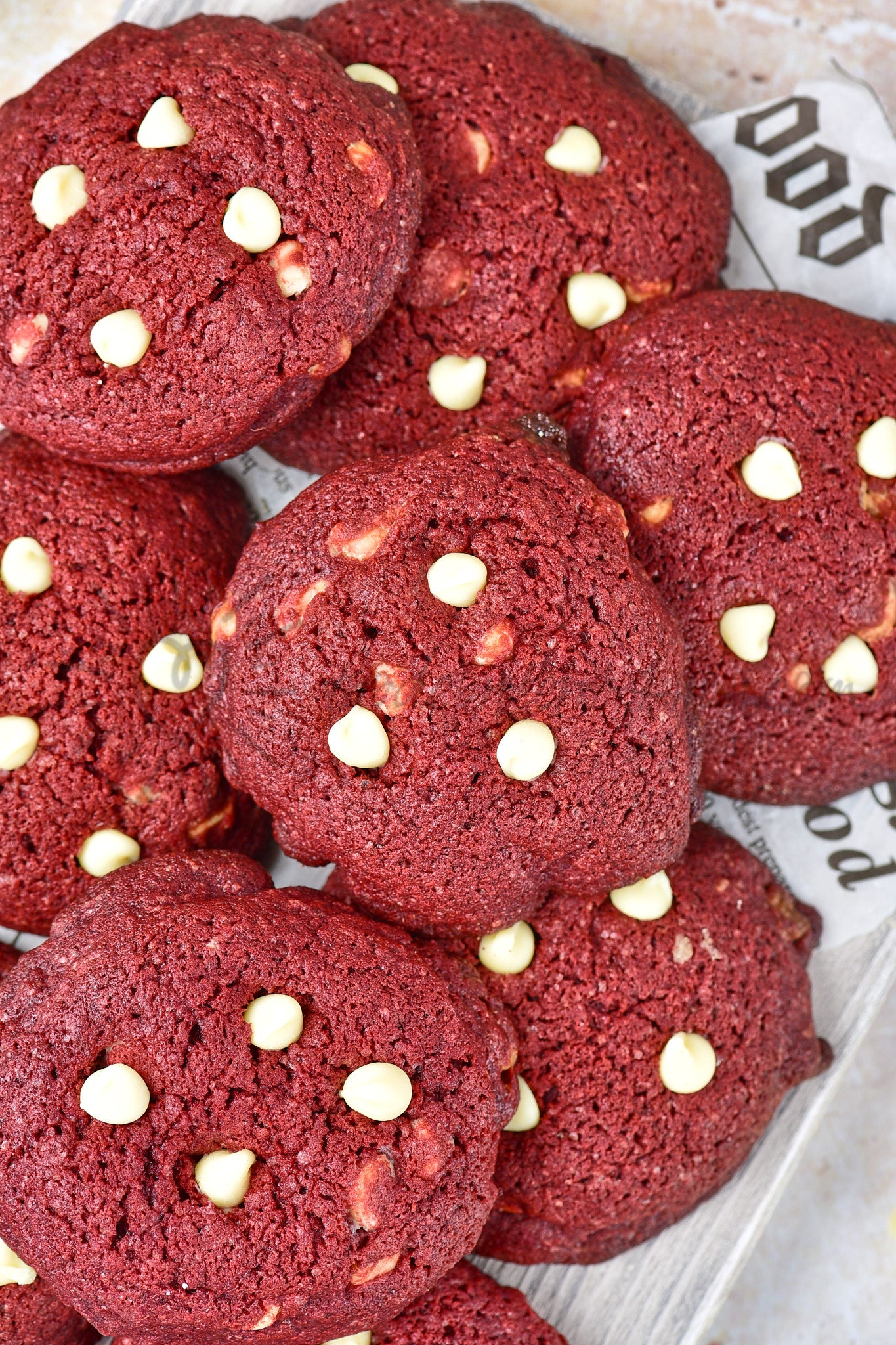 Red Velvet White Chocolate Cookies - Set 5 of 5