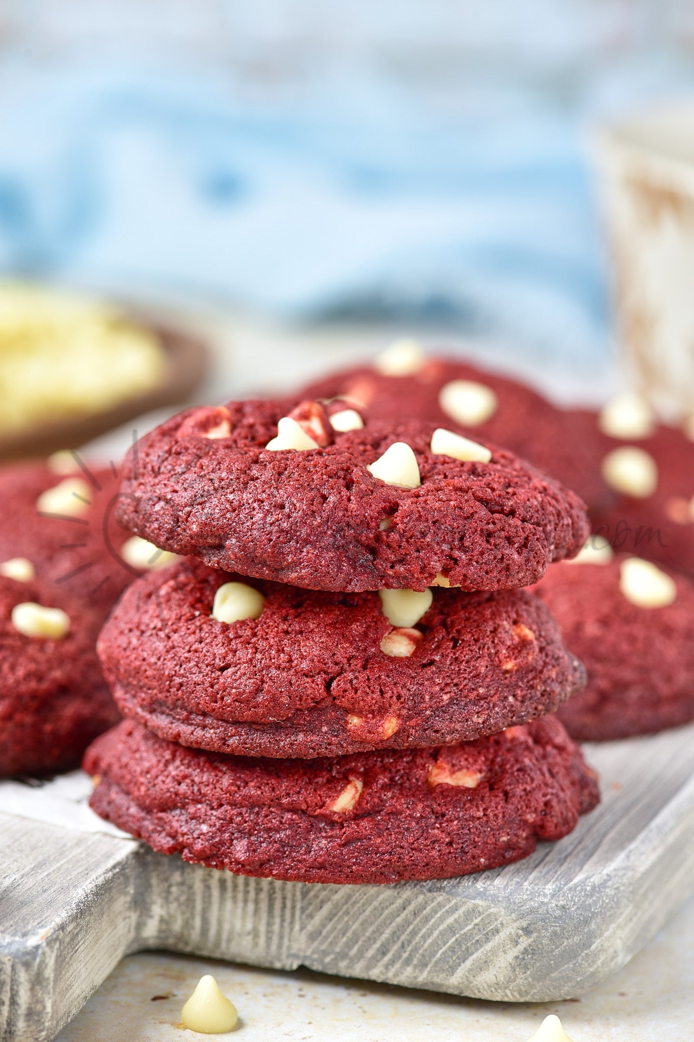 Red Velvet White Chocolate Cookies - Set 5 of 5