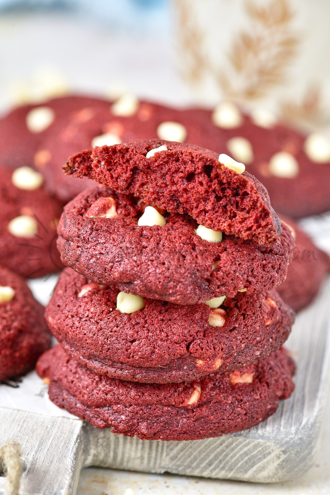 Red Velvet White Chocolate Cookies - Set 5 of 5