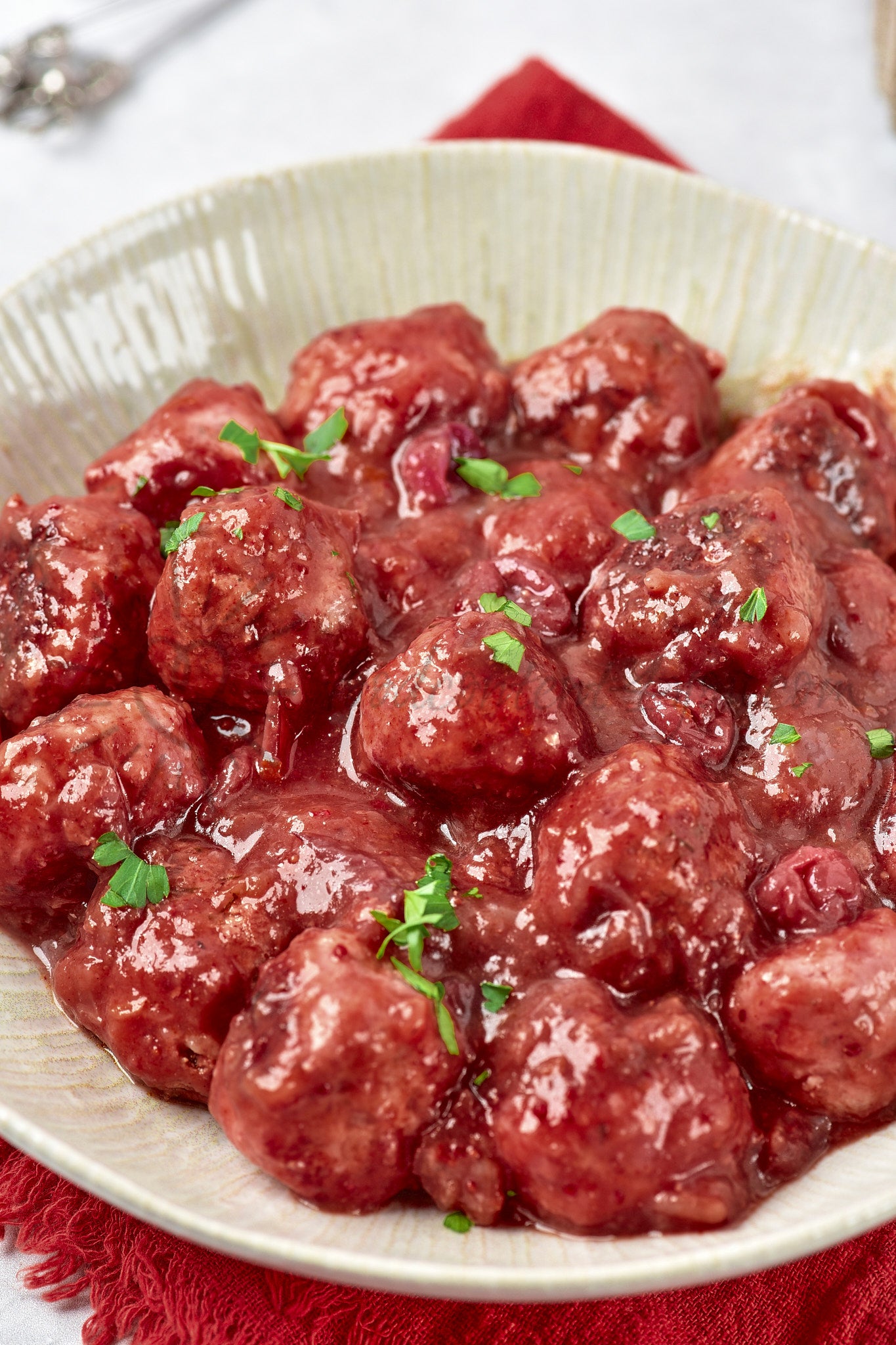 Cranberry Meatballs - Set 4 of 5