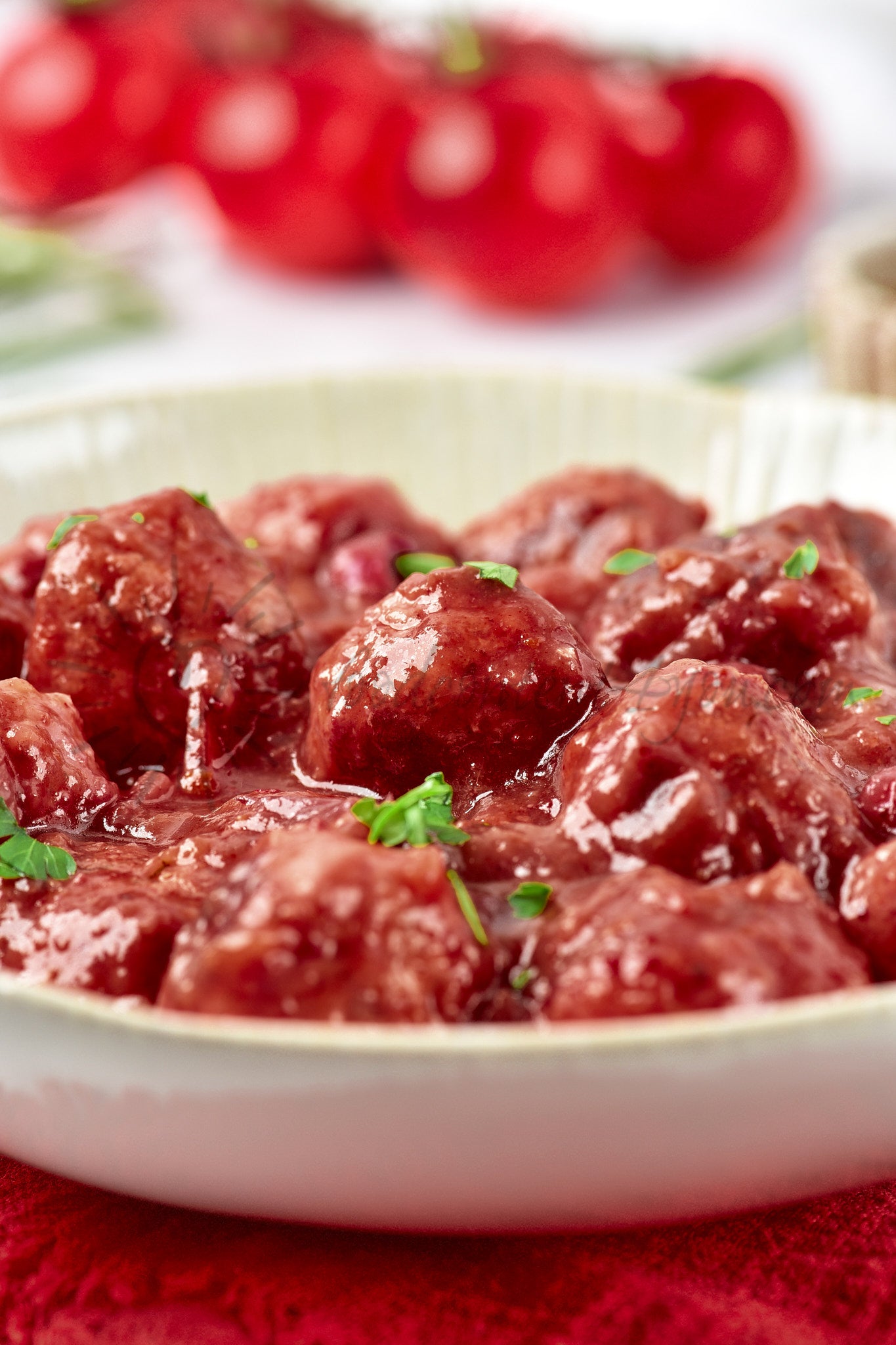 Cranberry Meatballs - Set 4 of 5
