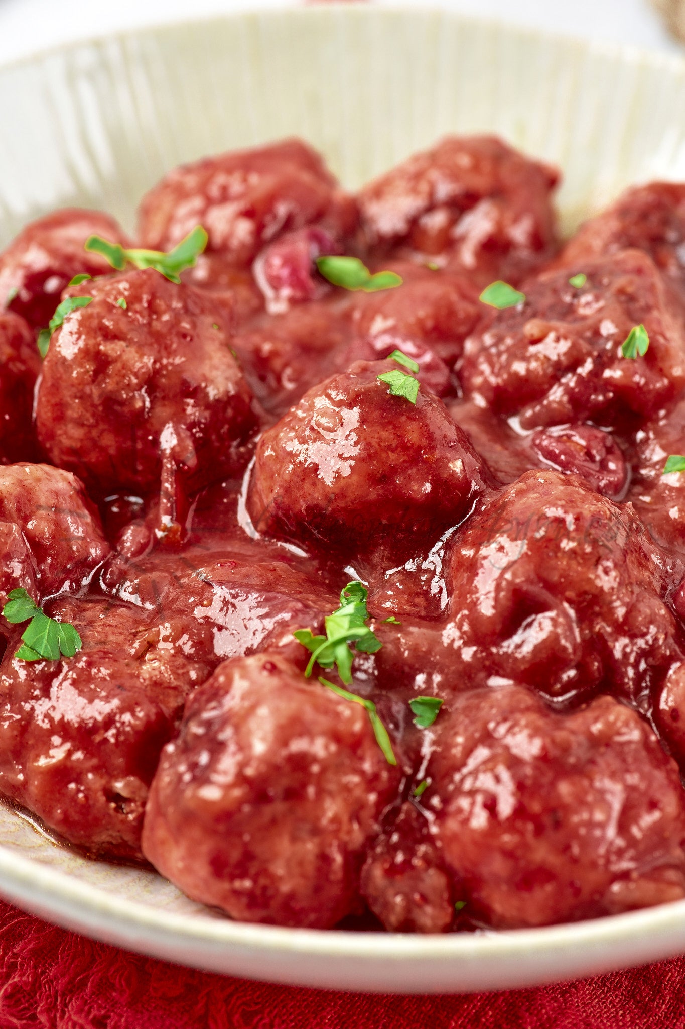 Cranberry Meatballs - Set 4 of 5