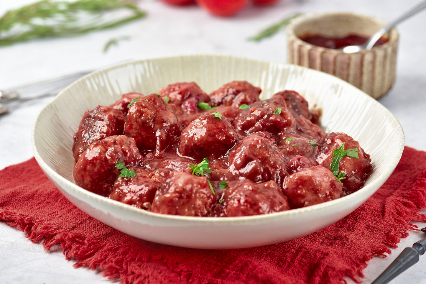 Cranberry Meatballs - Set 4 of 5