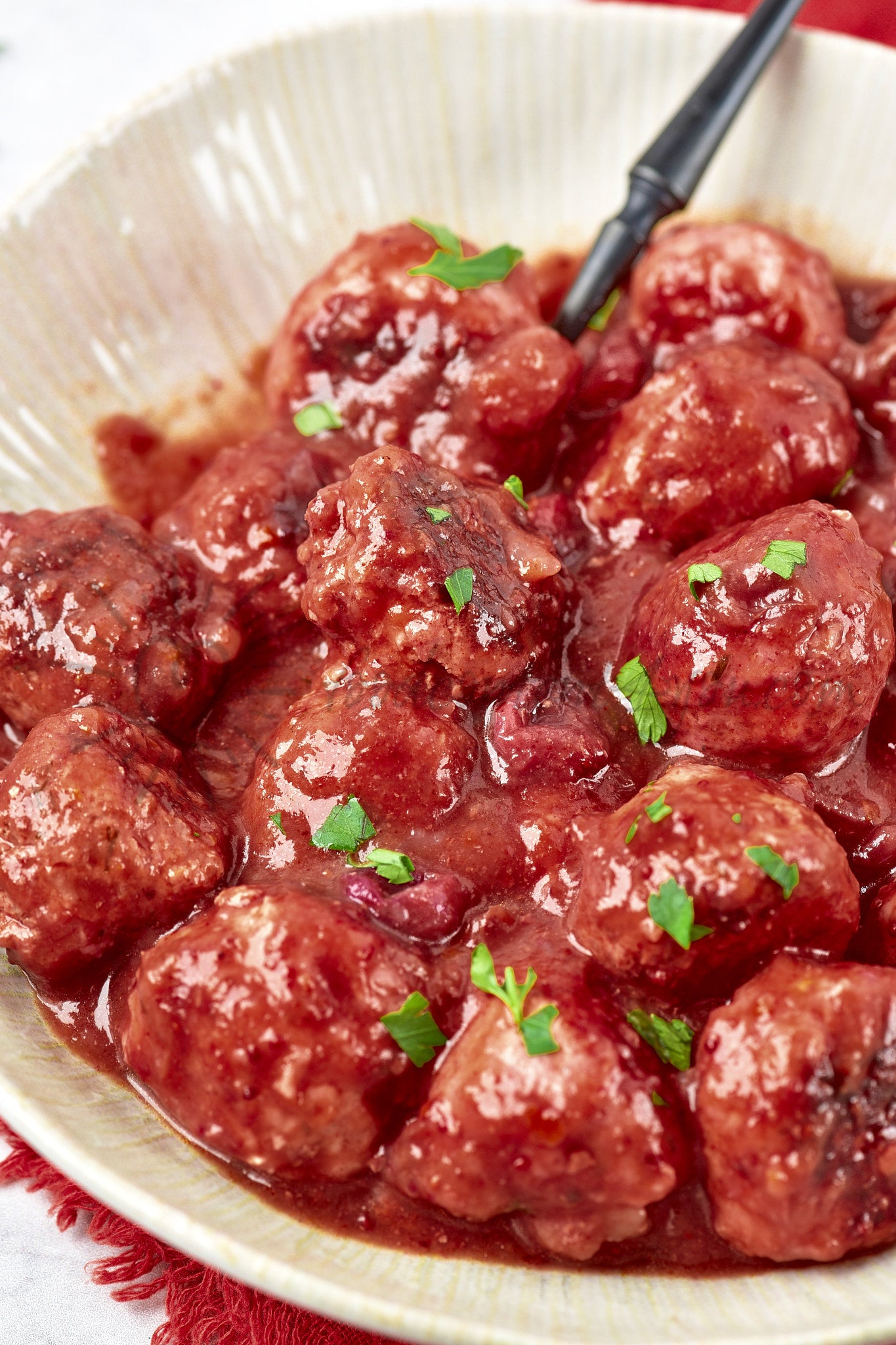 Cranberry Meatballs - Set 4 of 5