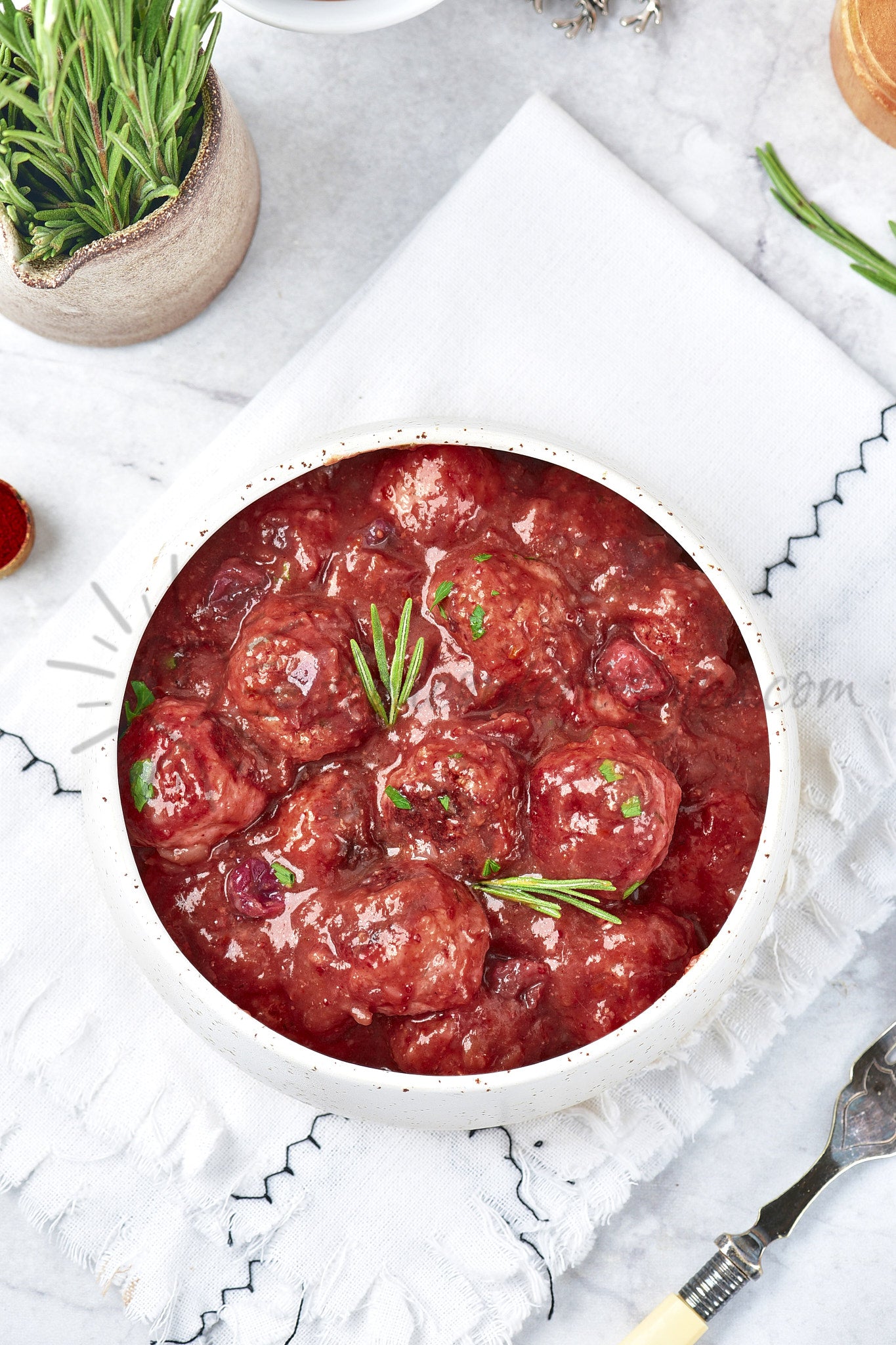 Cranberry Meatballs - Set 5 of 5
