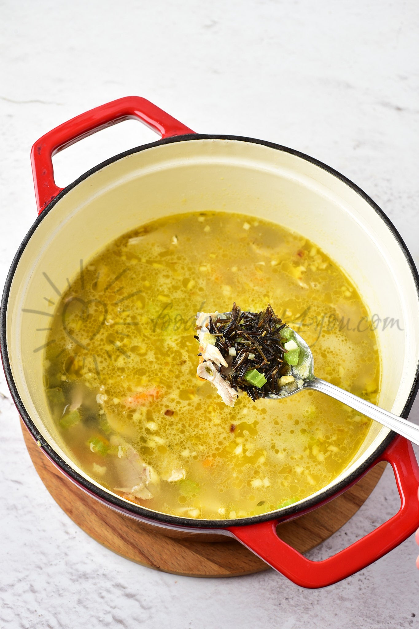 Chicken and Wild Rice Soup - Set 4 of 5