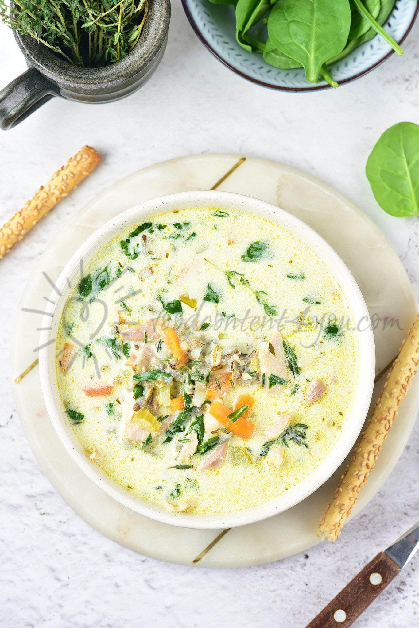 Chicken and Wild Rice Soup - Set 3 of 5