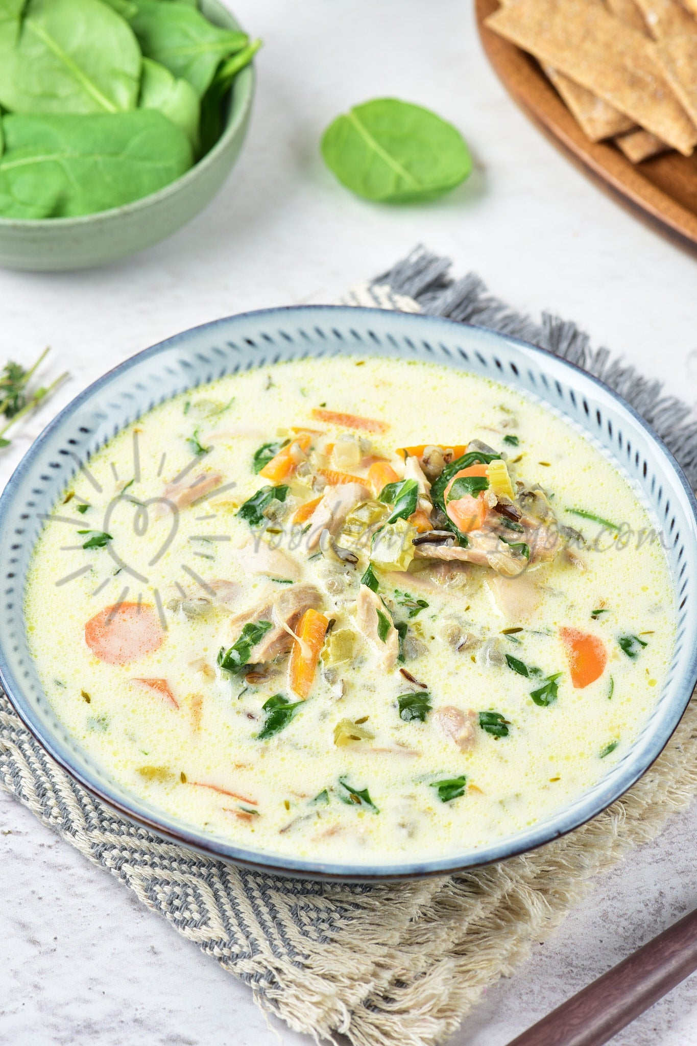 Chicken and Wild Rice Soup - Set 4 of 5