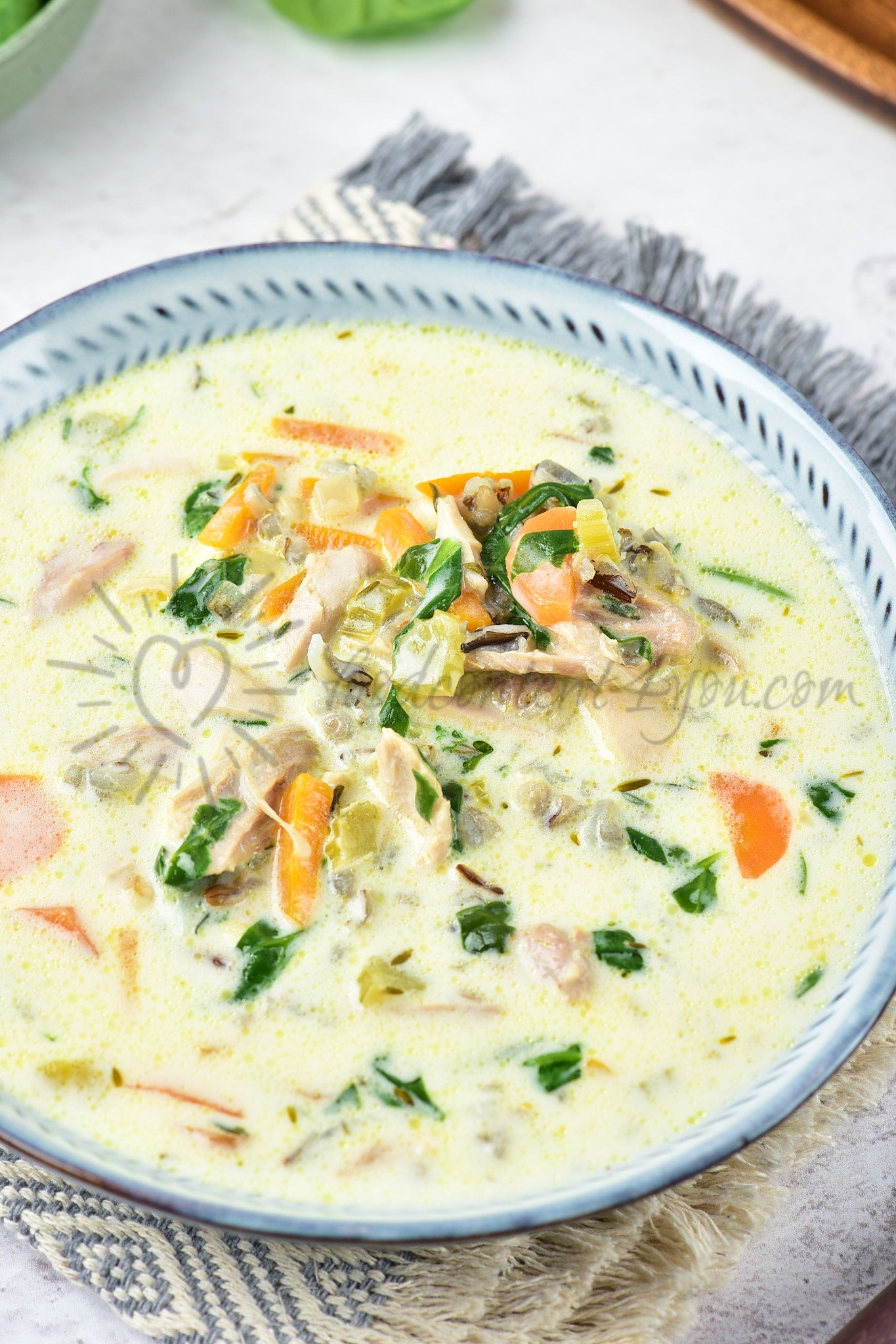 Chicken and Wild Rice Soup - Set 4 of 5