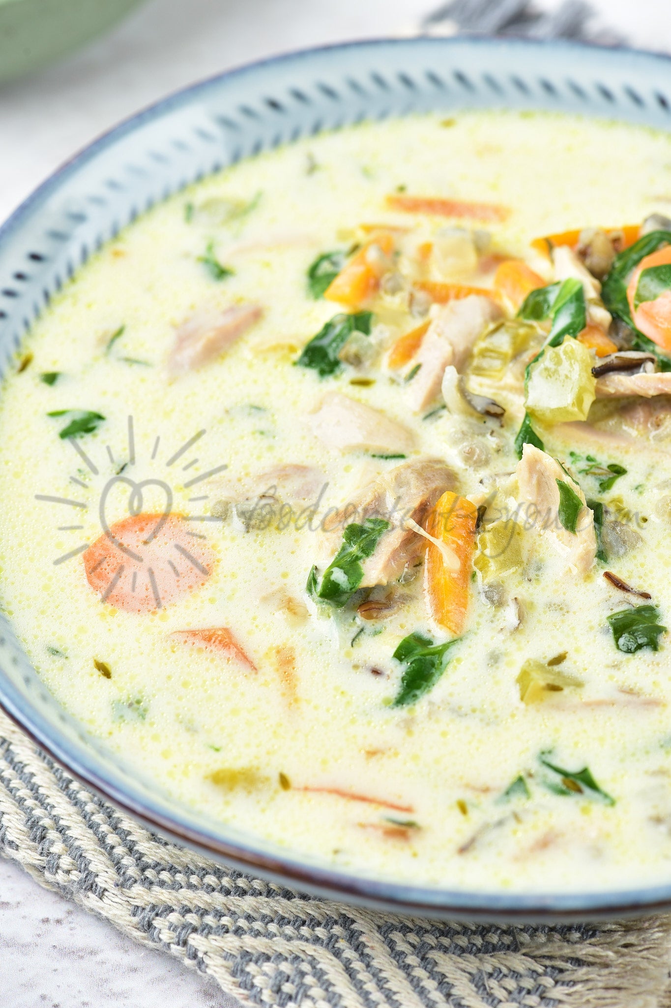 Chicken and Wild Rice Soup - Set 4 of 5